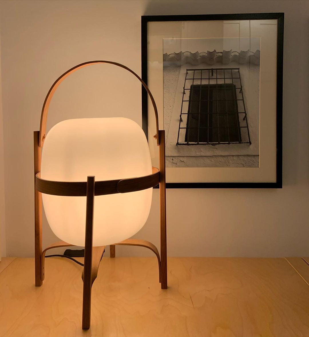 Portable Lantern Glass Table Lamp - Blowlighting