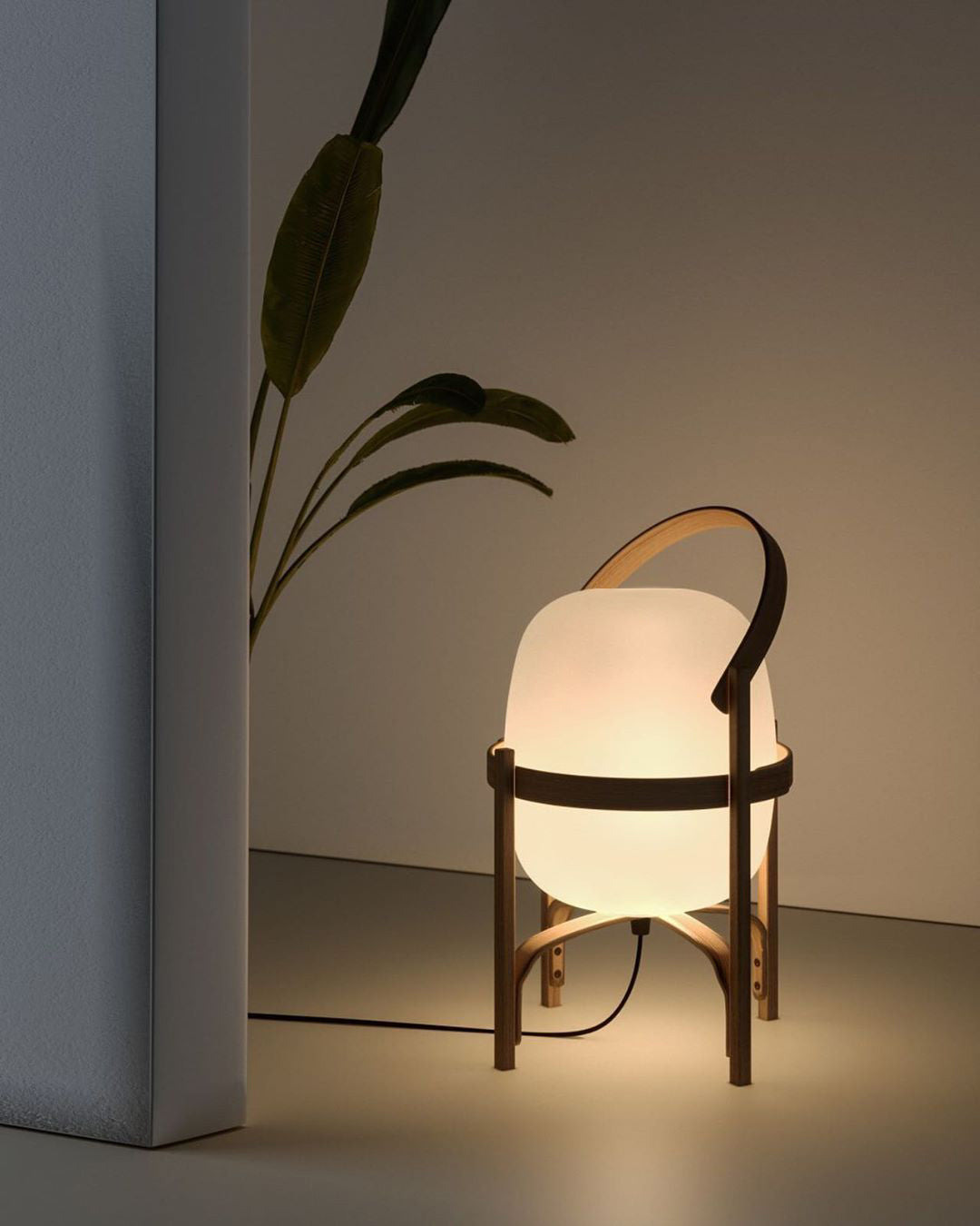 Portable Lantern Glass Table Lamp - Blowlighting