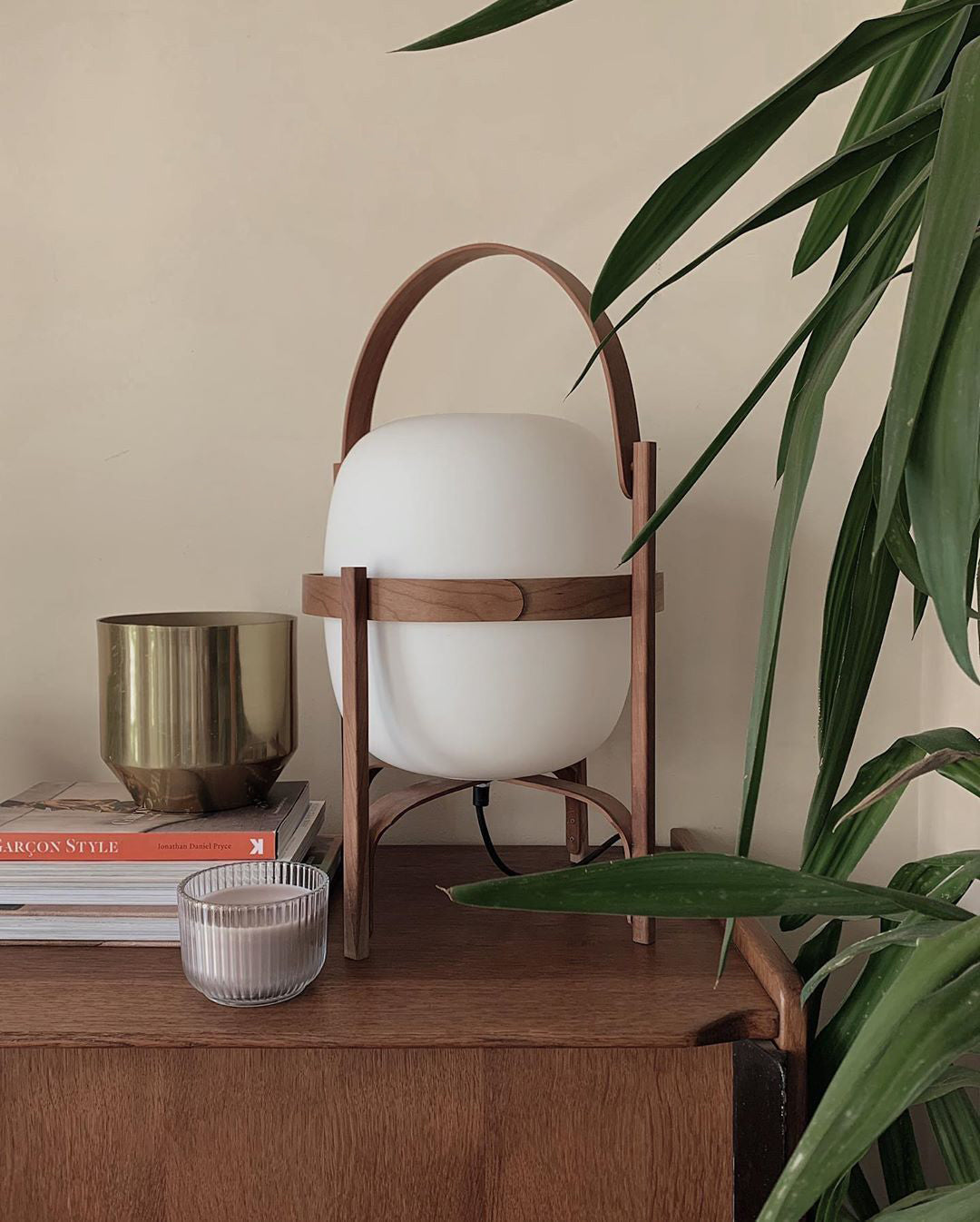 Portable Lantern Glass Table Lamp - Blowlighting