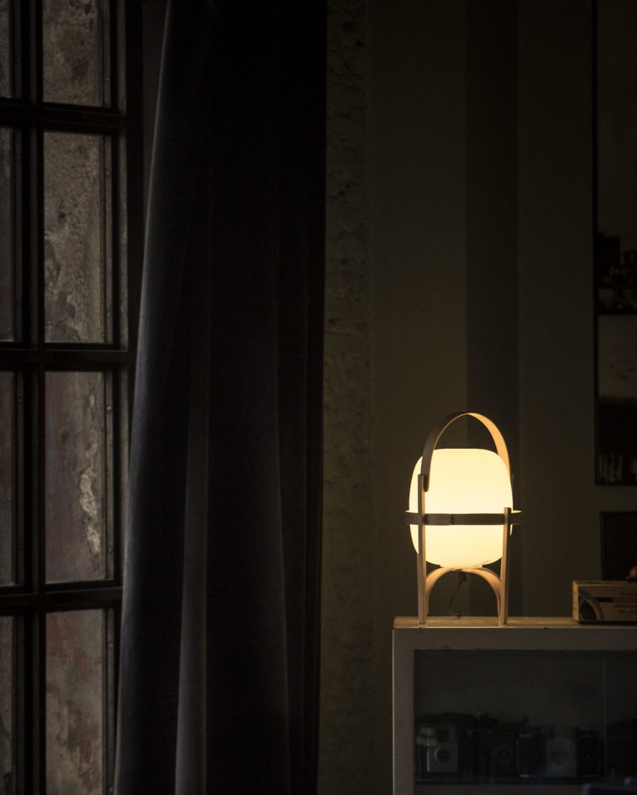 Portable Lantern Glass Table Lamp - Blowlighting