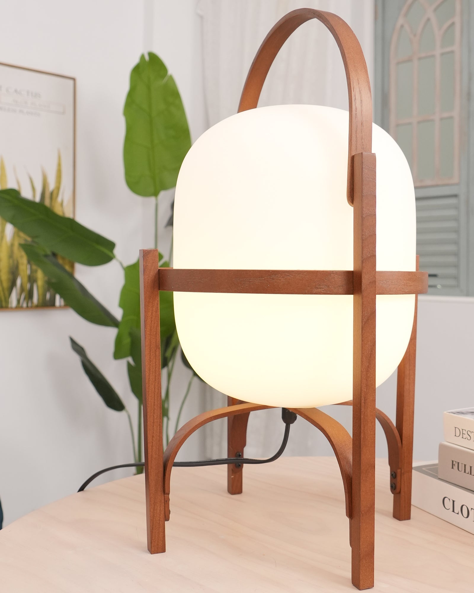 Portable Lantern Glass Table Lamp - Blowlighting