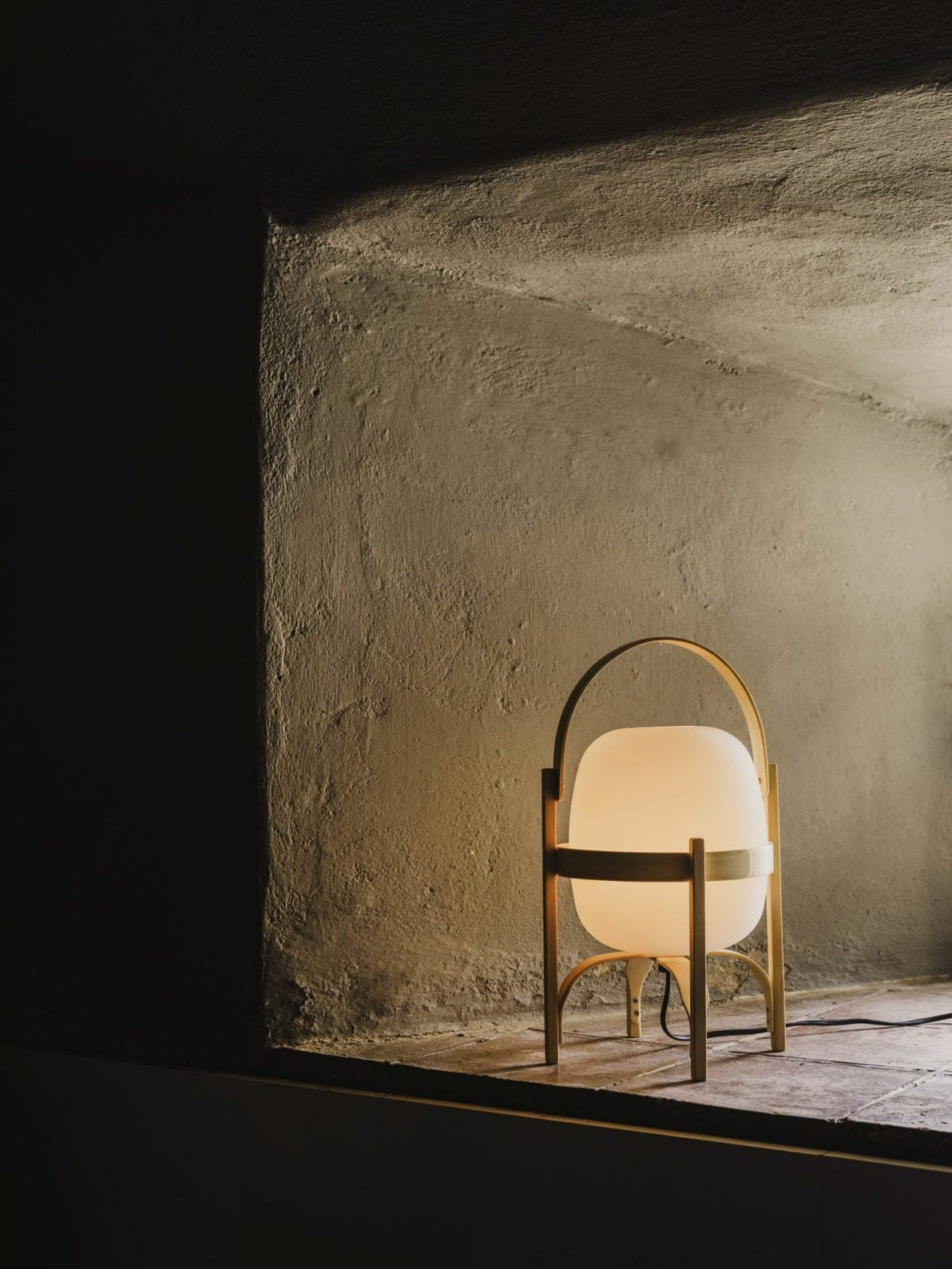 Portable Lantern Glass Table Lamp - Blowlighting