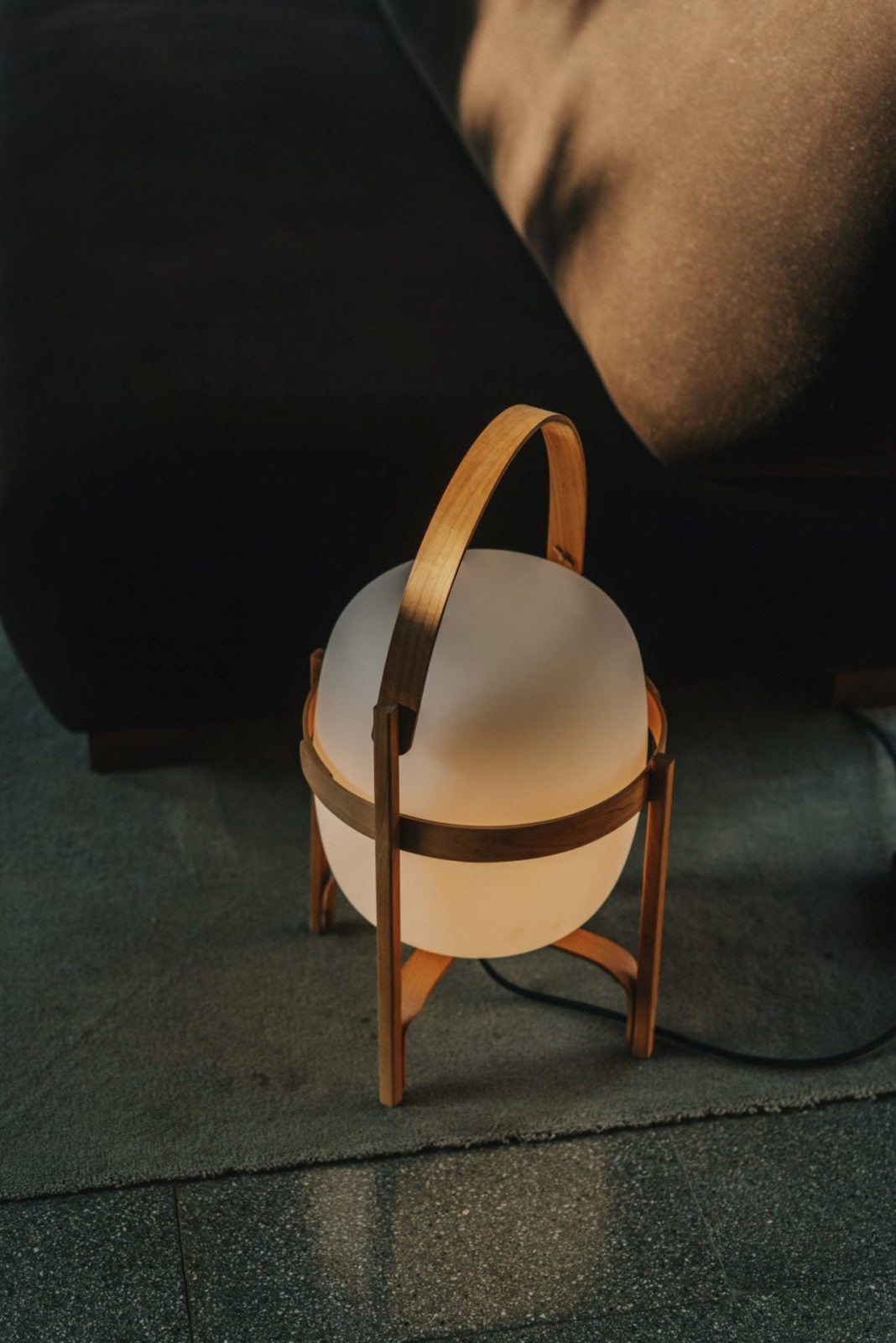 Portable Lantern Glass Table Lamp - Blowlighting