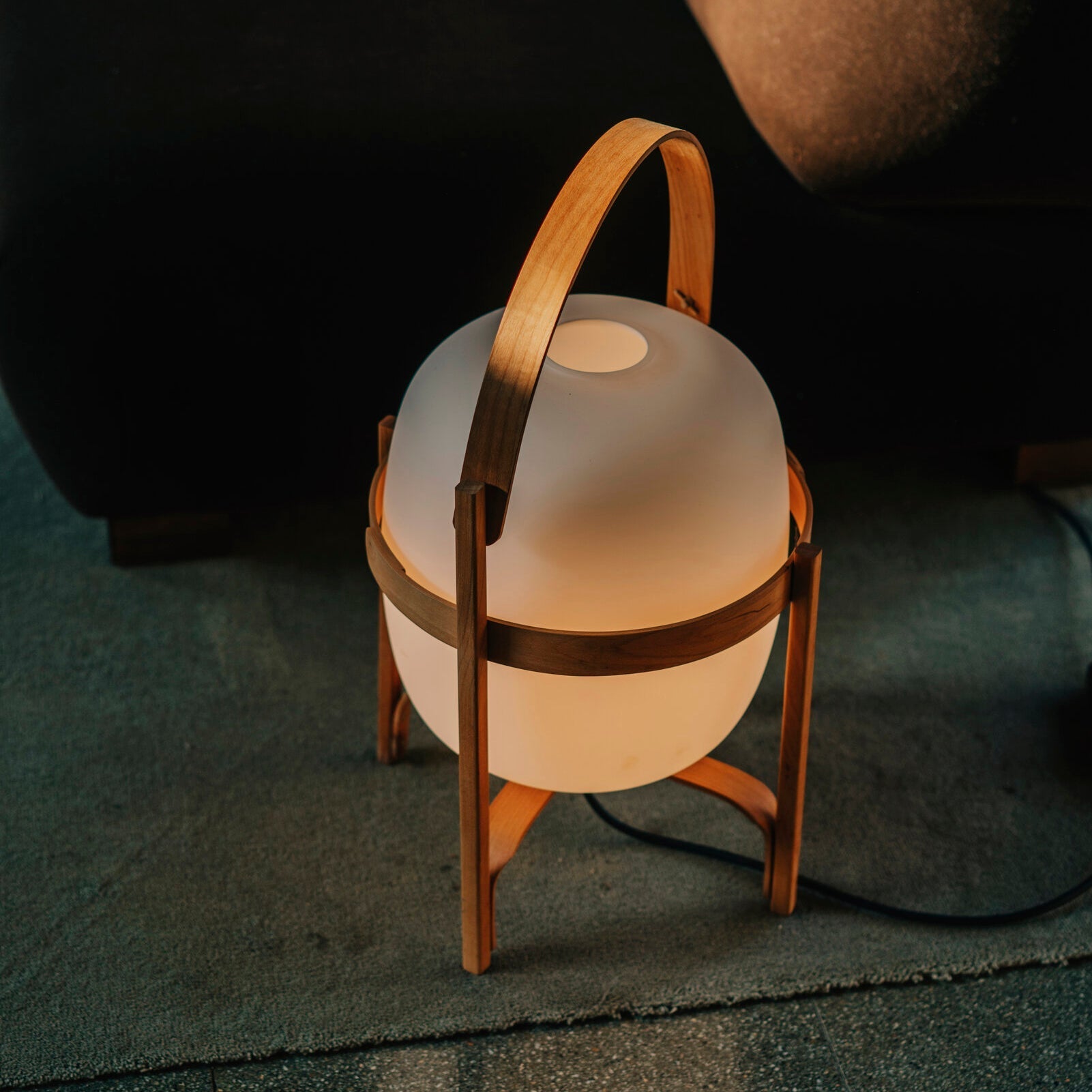Portable Lantern Glass Table Lamp - Blowlighting