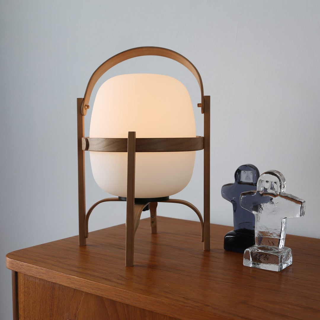 Portable Lantern Glass Table Lamp - Blowlighting