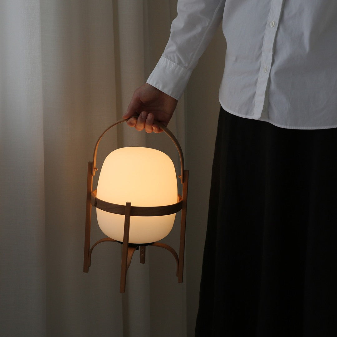 Portable Lantern Glass Table Lamp - Blowlighting