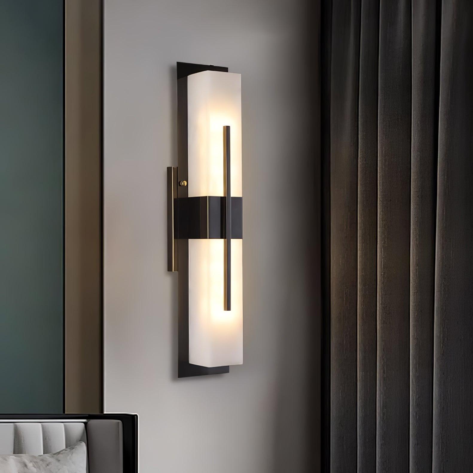 Lylirel Rectangular Alabaster Wall Light - Blowlighting