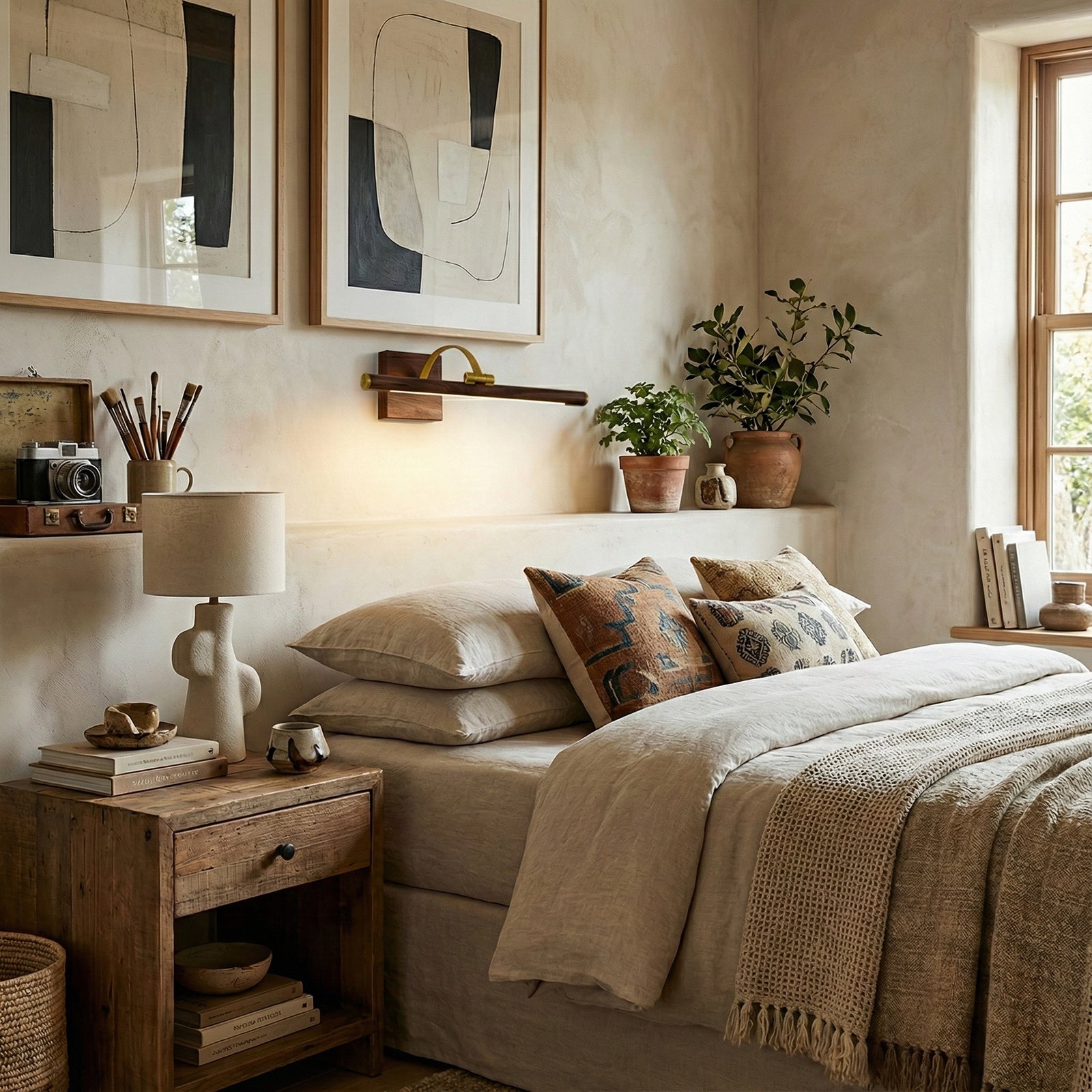 Prichard Minimalist Iron Linear Adjustable Wall Light