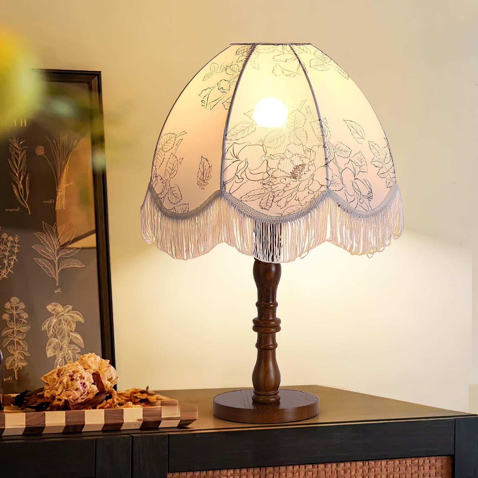 Printed Tassel Table Lamp - Blowlighting