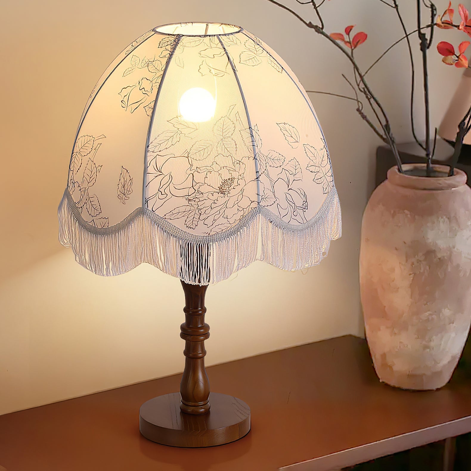 Printed Tassel Table Lamp - Blowlighting