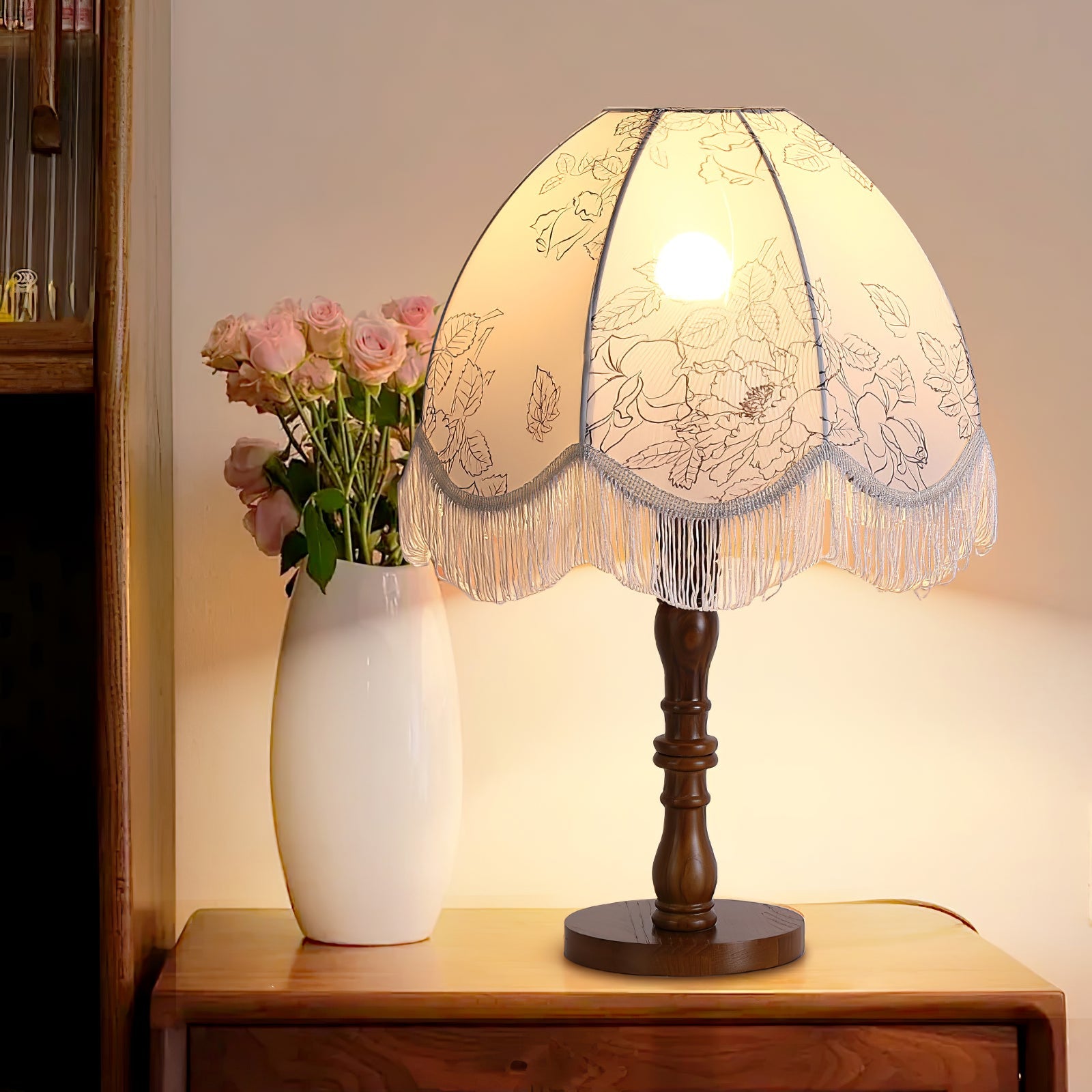 Printed Tassel Table Lamp - Blowlighting