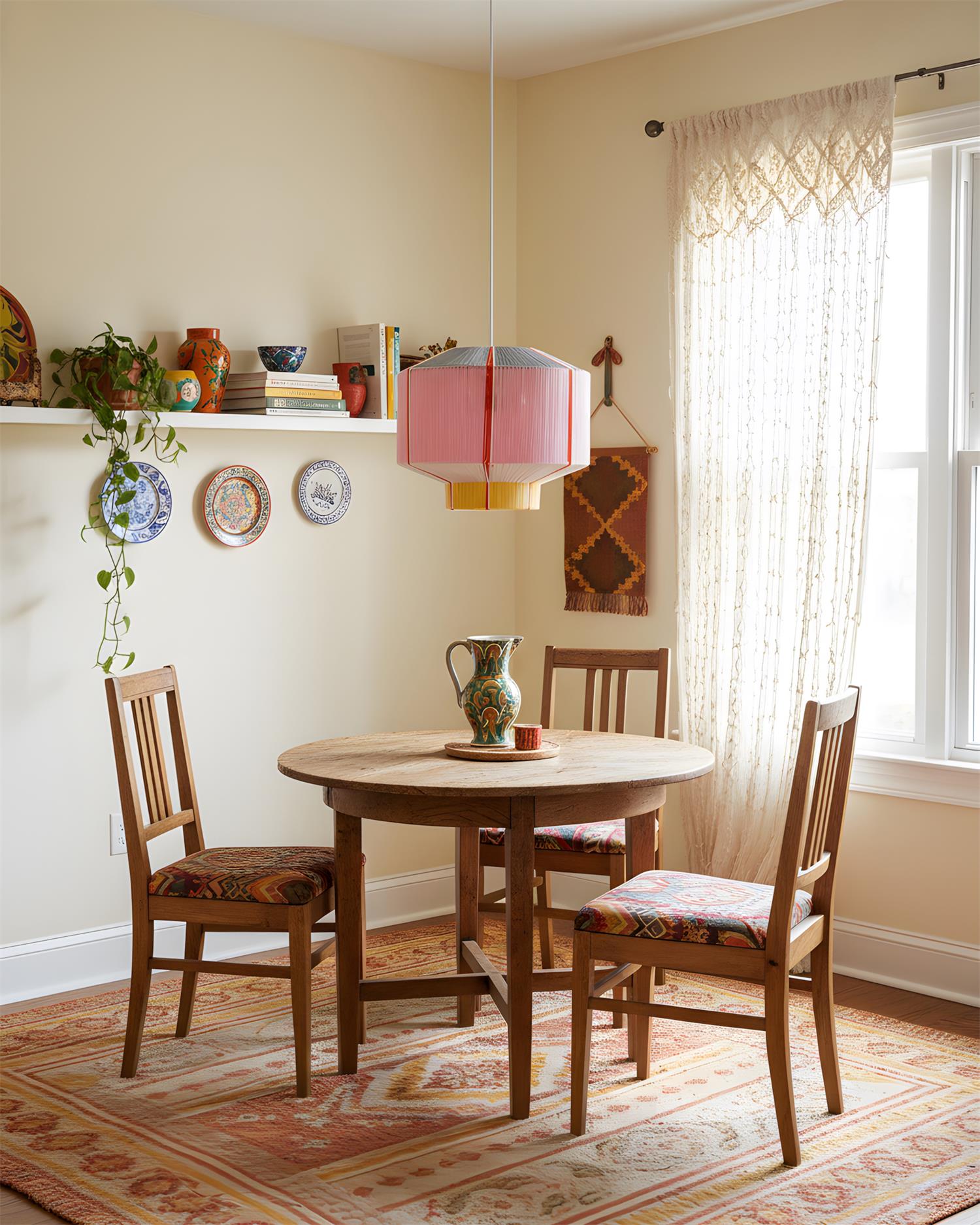 Prismora Bohemian Cotton Thread Pendant Light