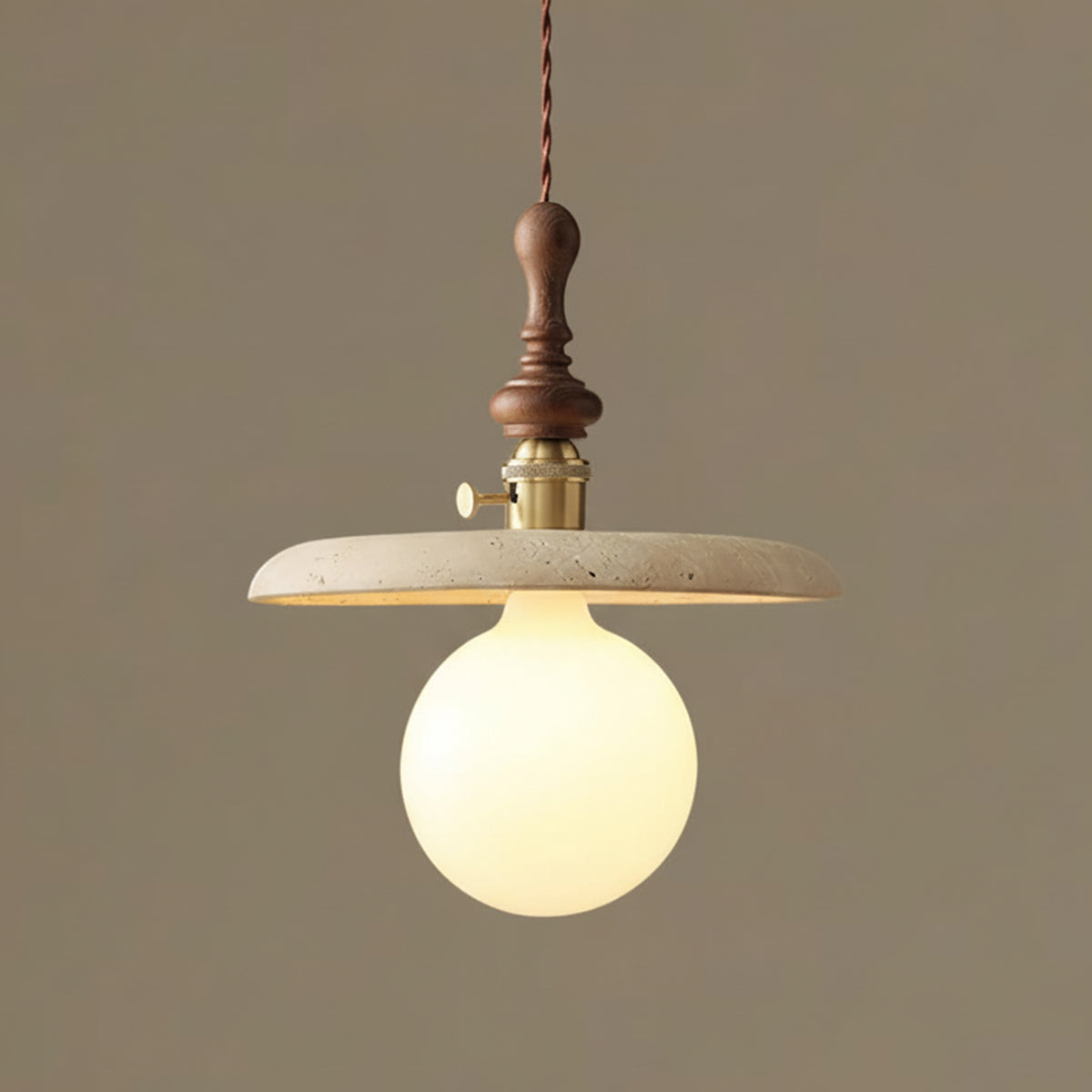 Pumice Vintage Travertine Pendant Light