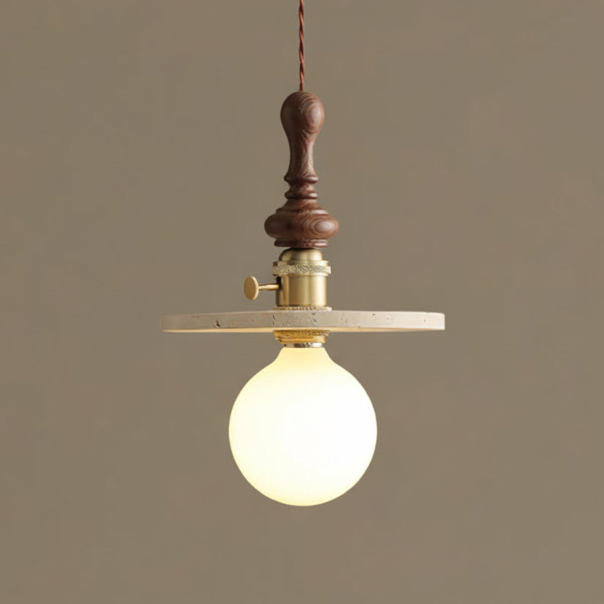 Pumice Vintage Travertine Pendant Light