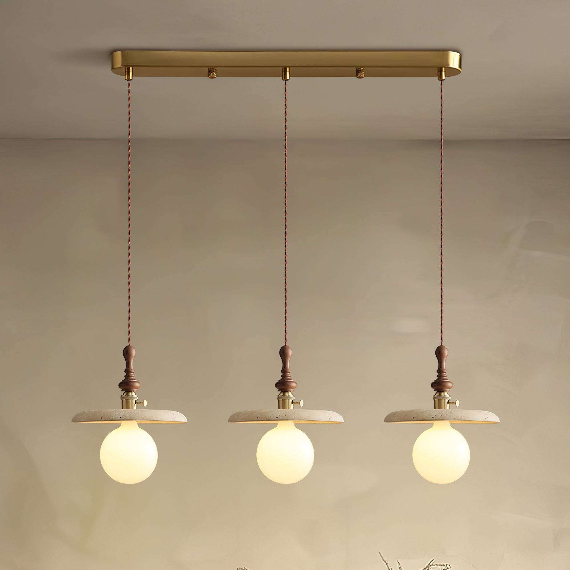 Pumice Vintage Travertine Pendant Light