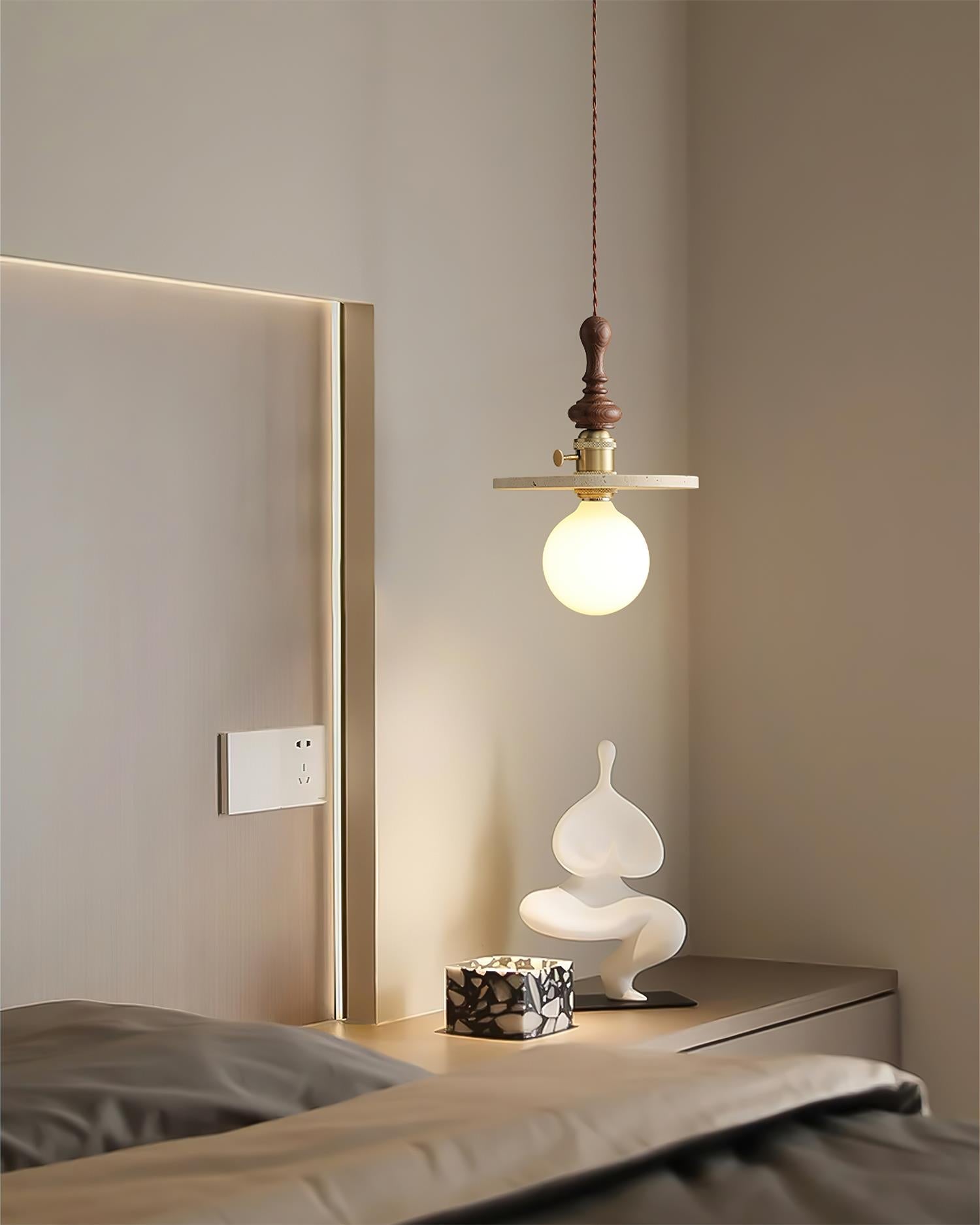 Pumice Vintage Travertine Pendant Light