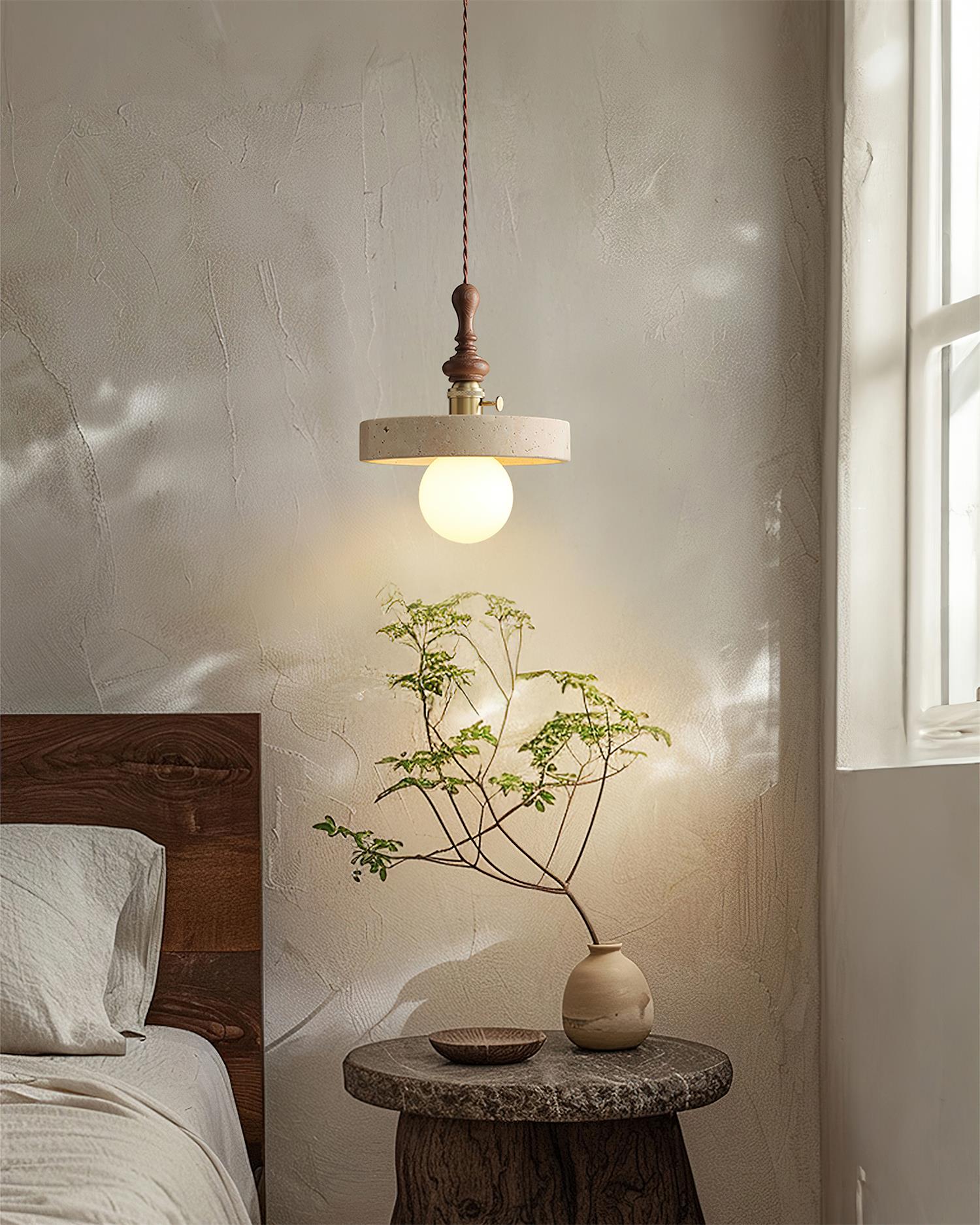 Pumice Vintage Travertine Pendant Light