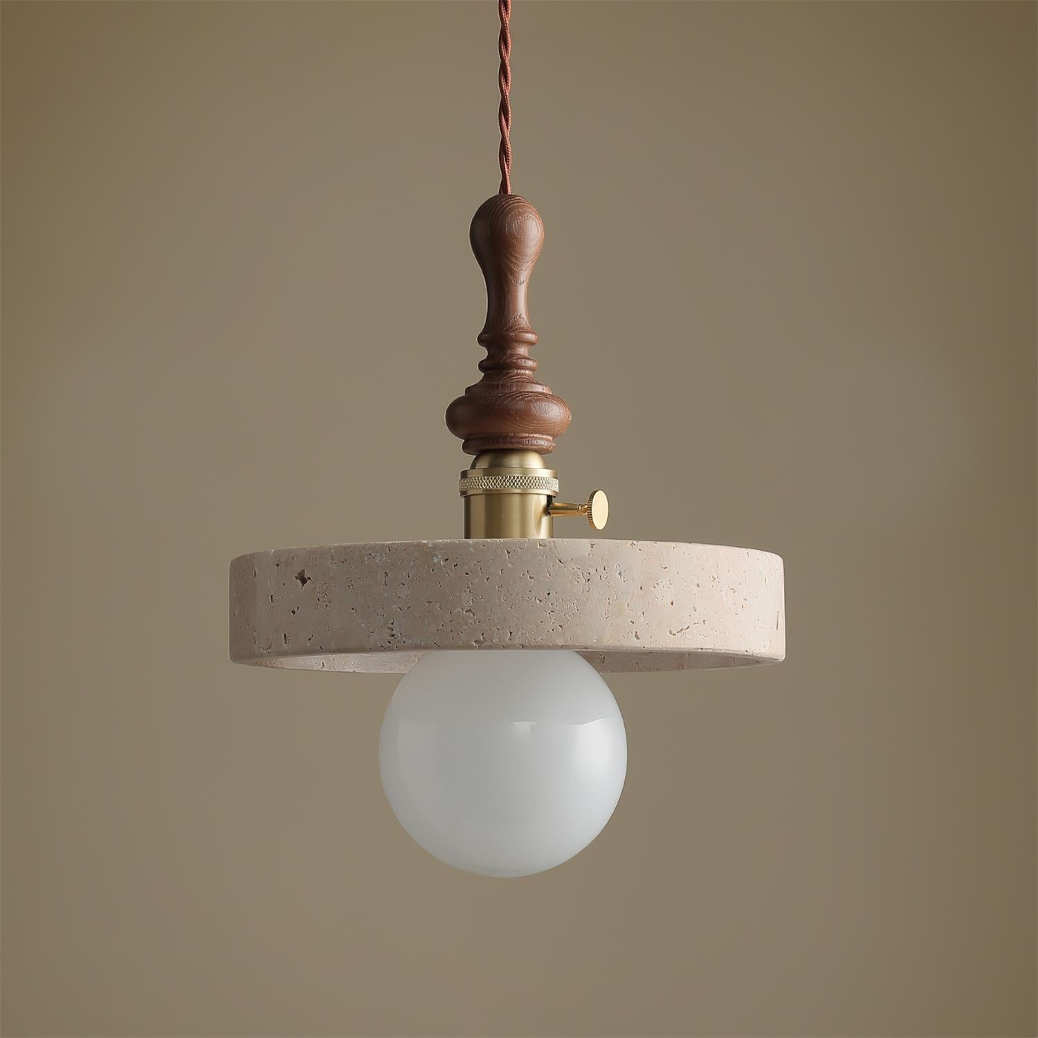 Pumice Vintage Travertine Pendant Light
