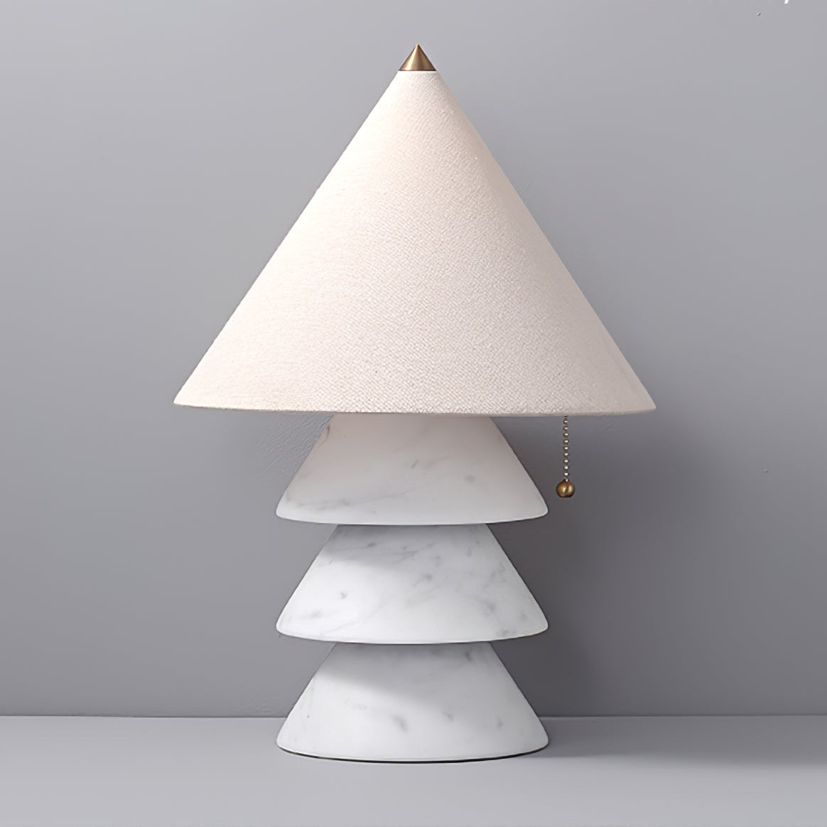 Pyramid Retro Marble Table Lamp - Blowlighting