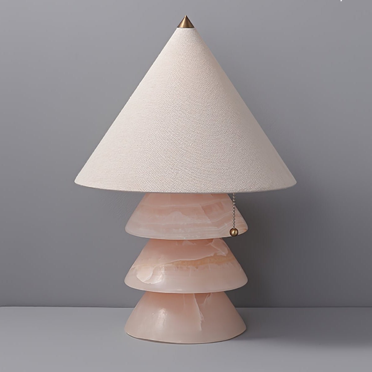 Pyramid Retro Marble Table Lamp - Blowlighting