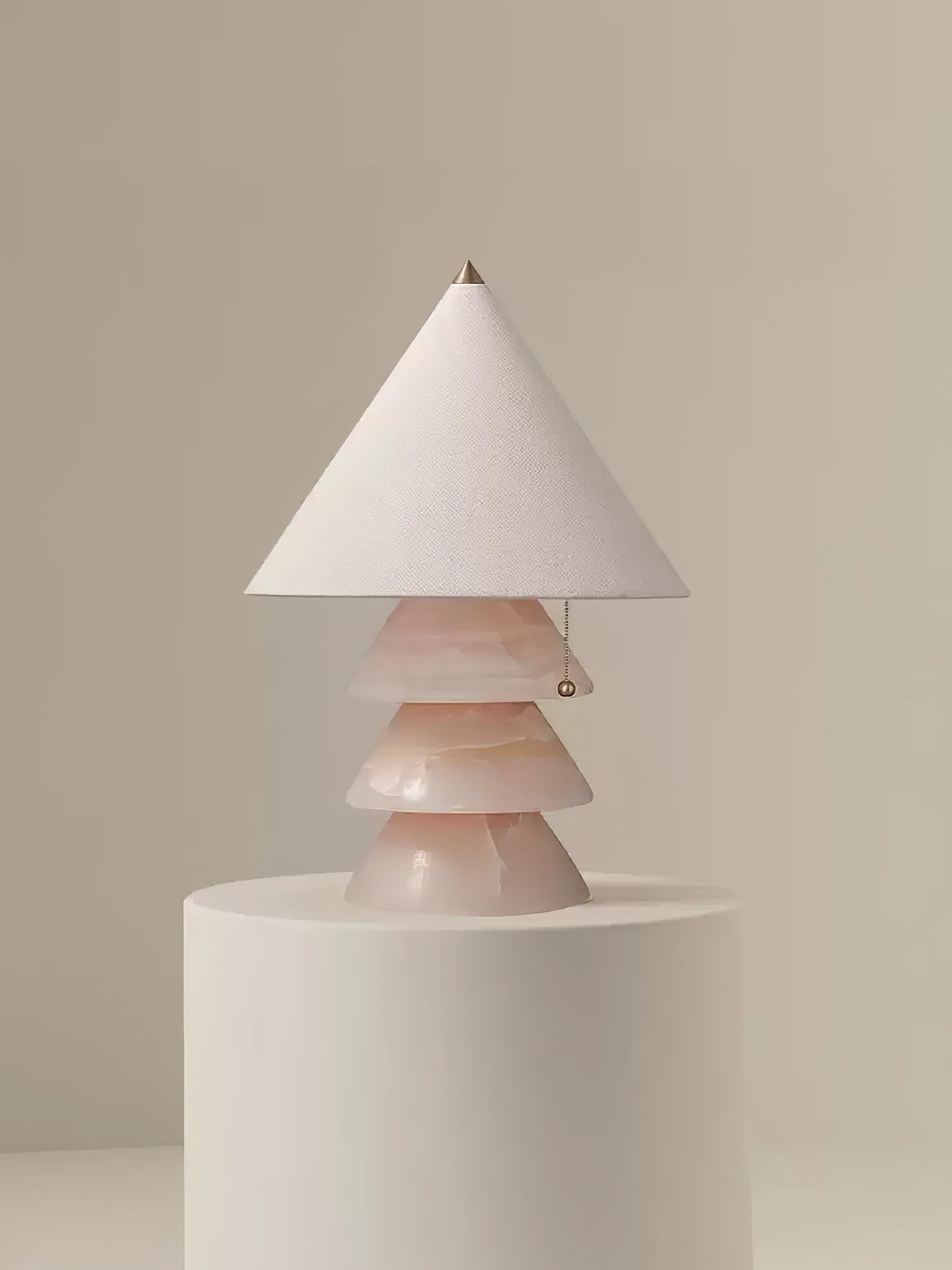 Pyramid Retro Marble Table Lamp - Blowlighting