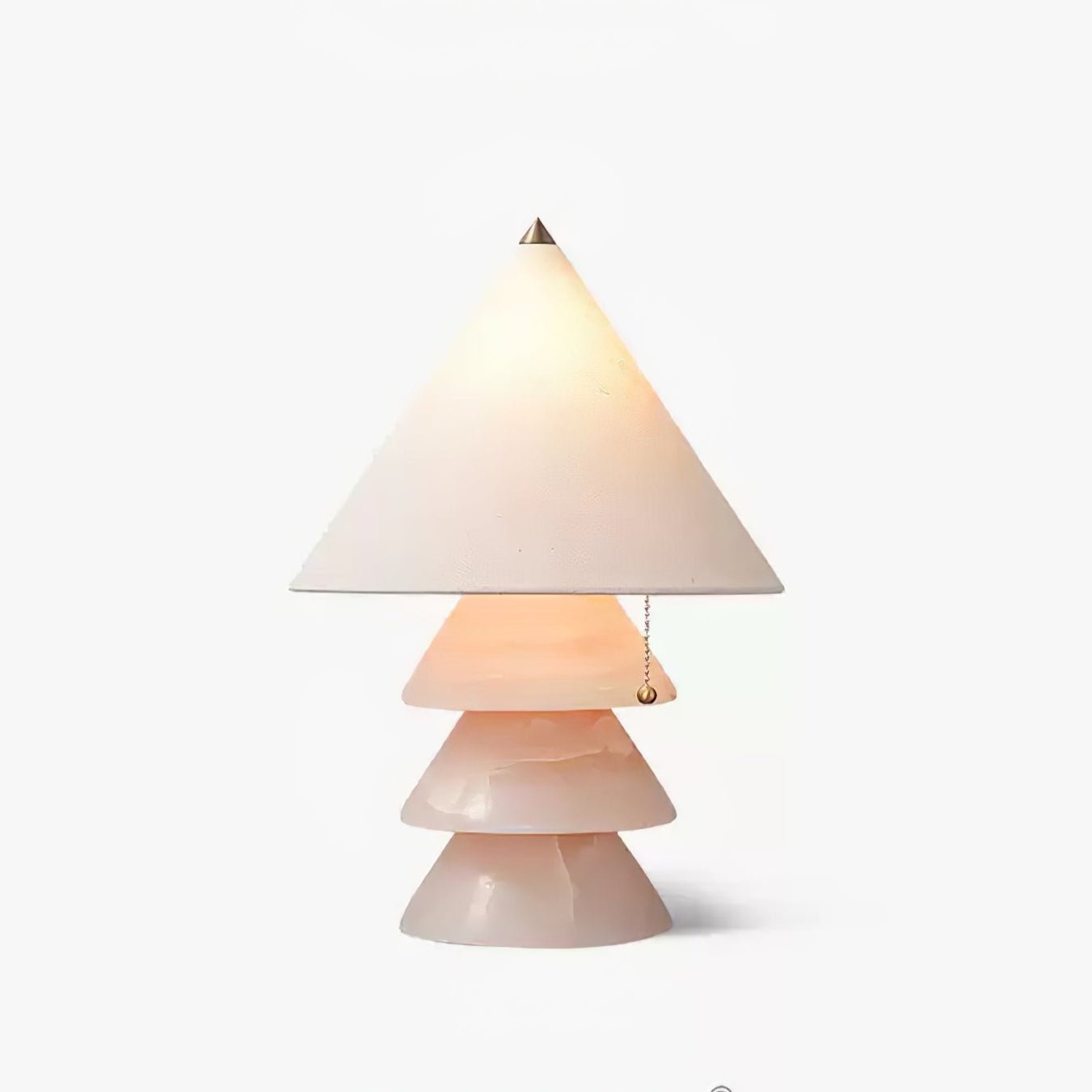 Pyramid Retro Marble Table Lamp - Blowlighting