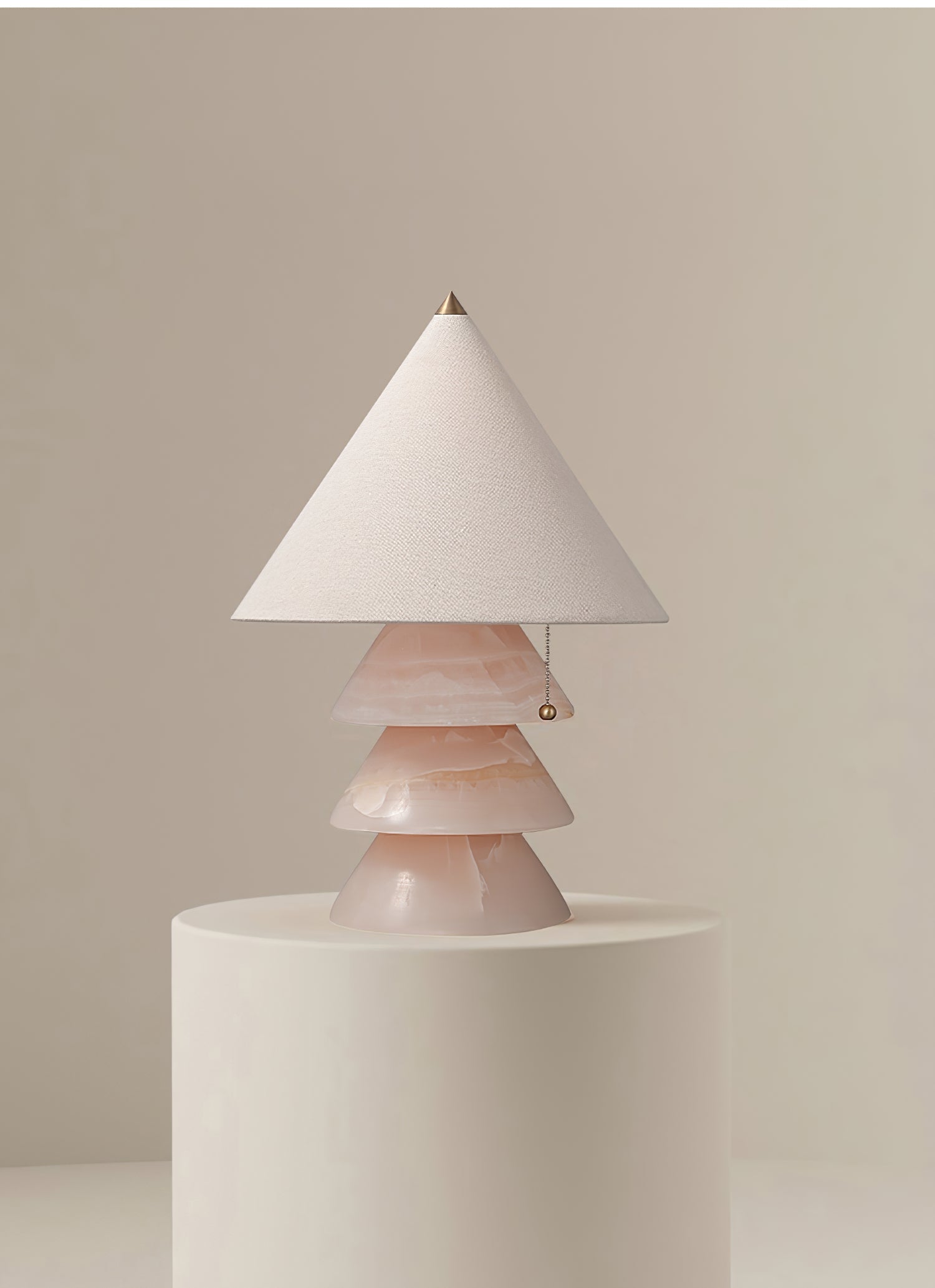 Pyramid Retro Marble Table Lamp - Blowlighting