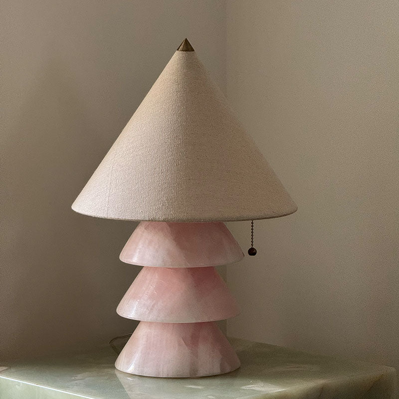 Pyramid Retro Marble Table Lamp - Blowlighting