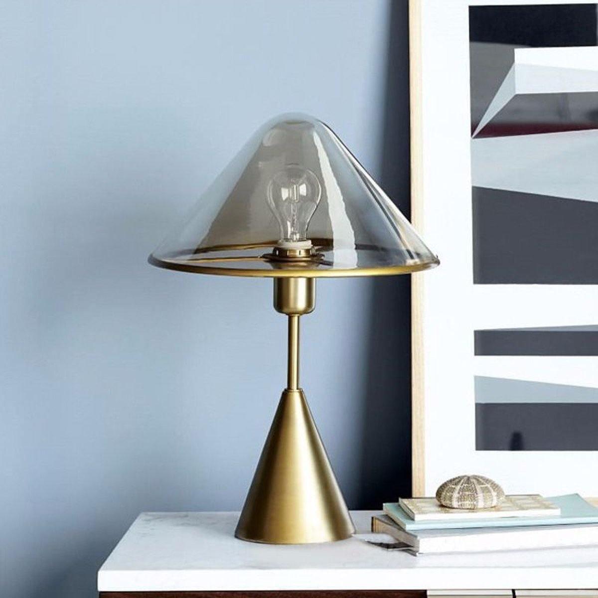 Mushroom Contemporary Metal Table Lamp - Blowlighting