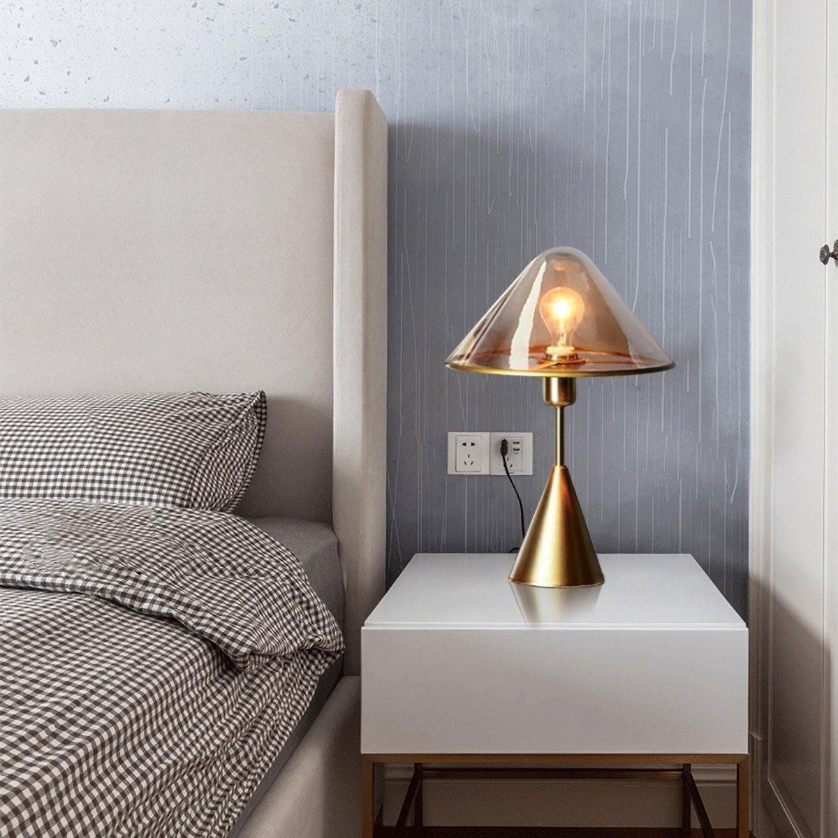 Mushroom Contemporary Metal Table Lamp - Blowlighting