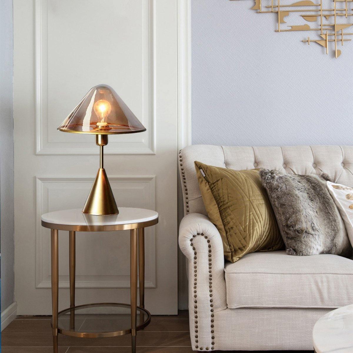 Mushroom Contemporary Metal Table Lamp - Blowlighting