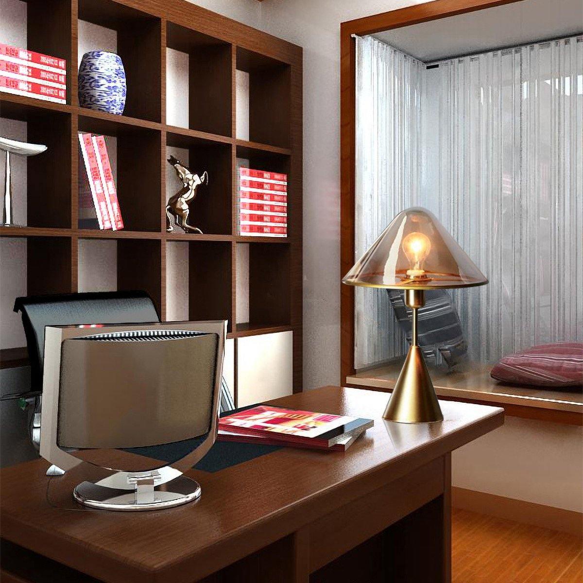 Mushroom Contemporary Metal Table Lamp - Blowlighting