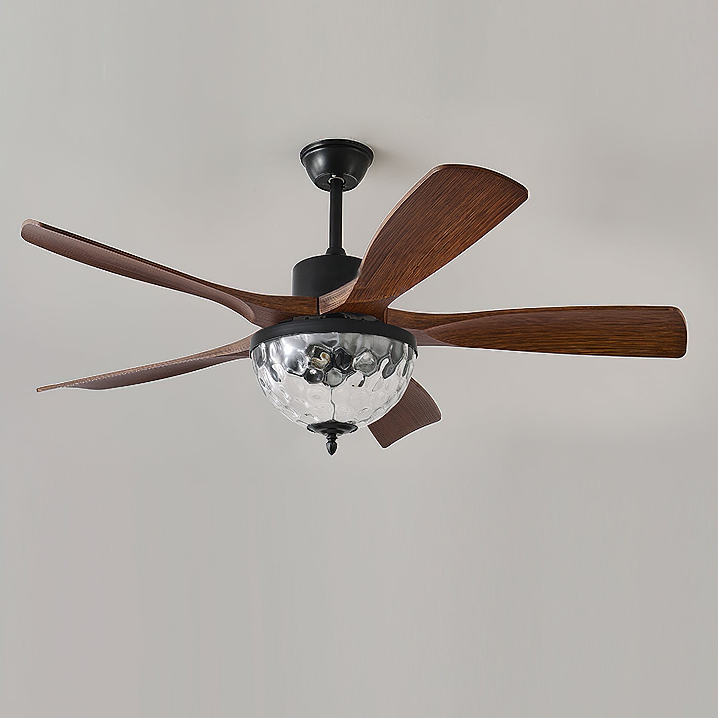 Radar Modern Wood Ceiling Fan Light