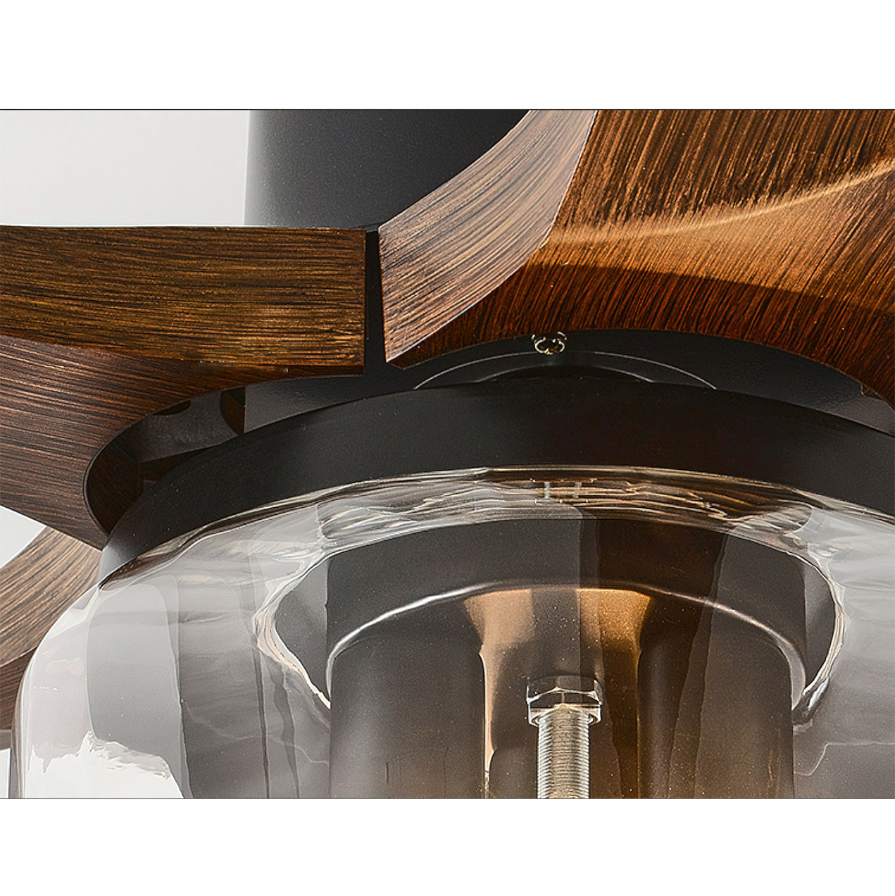 Radar Modern Wood Ceiling Fan Light