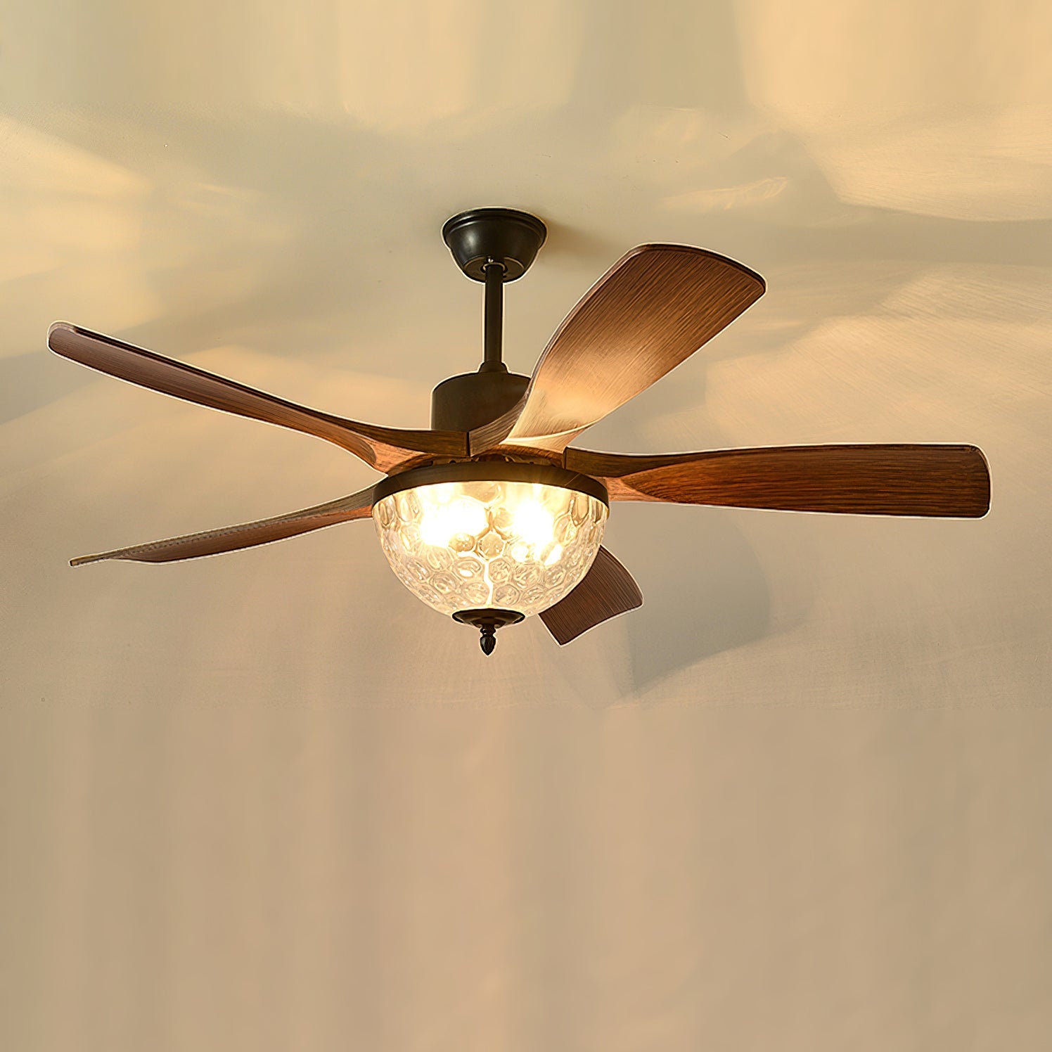 Radar Modern Wood Ceiling Fan Light