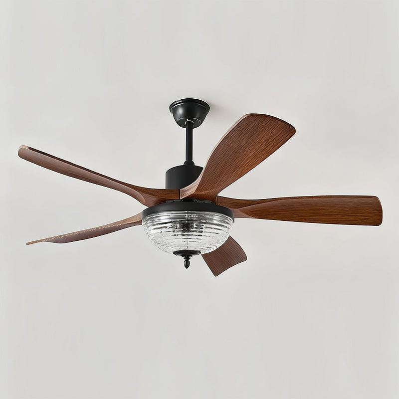 Radar Modern Wood Ceiling Fan Light