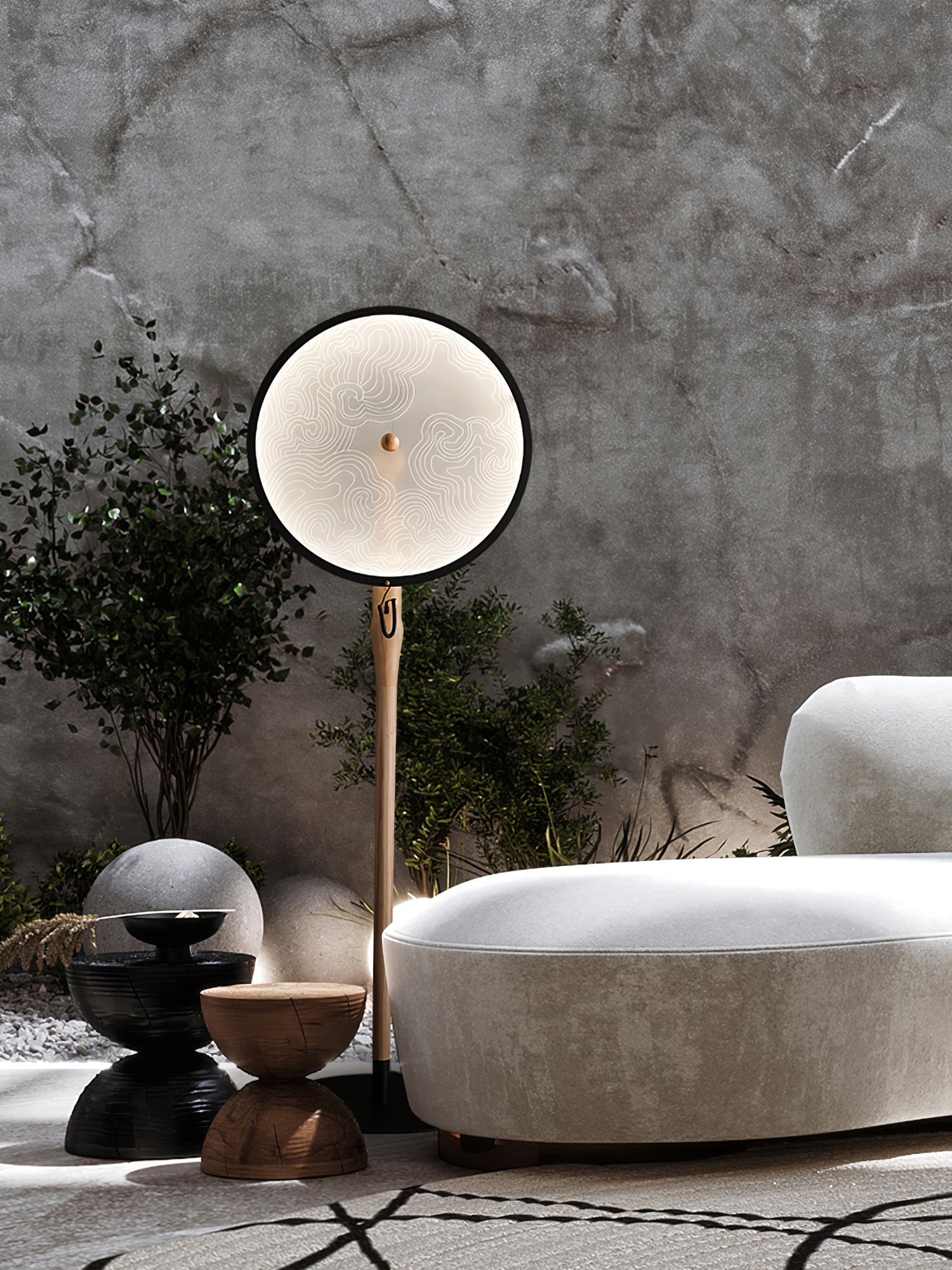 Evliriel Artistic Wood Floor Lamp - Blowlighting