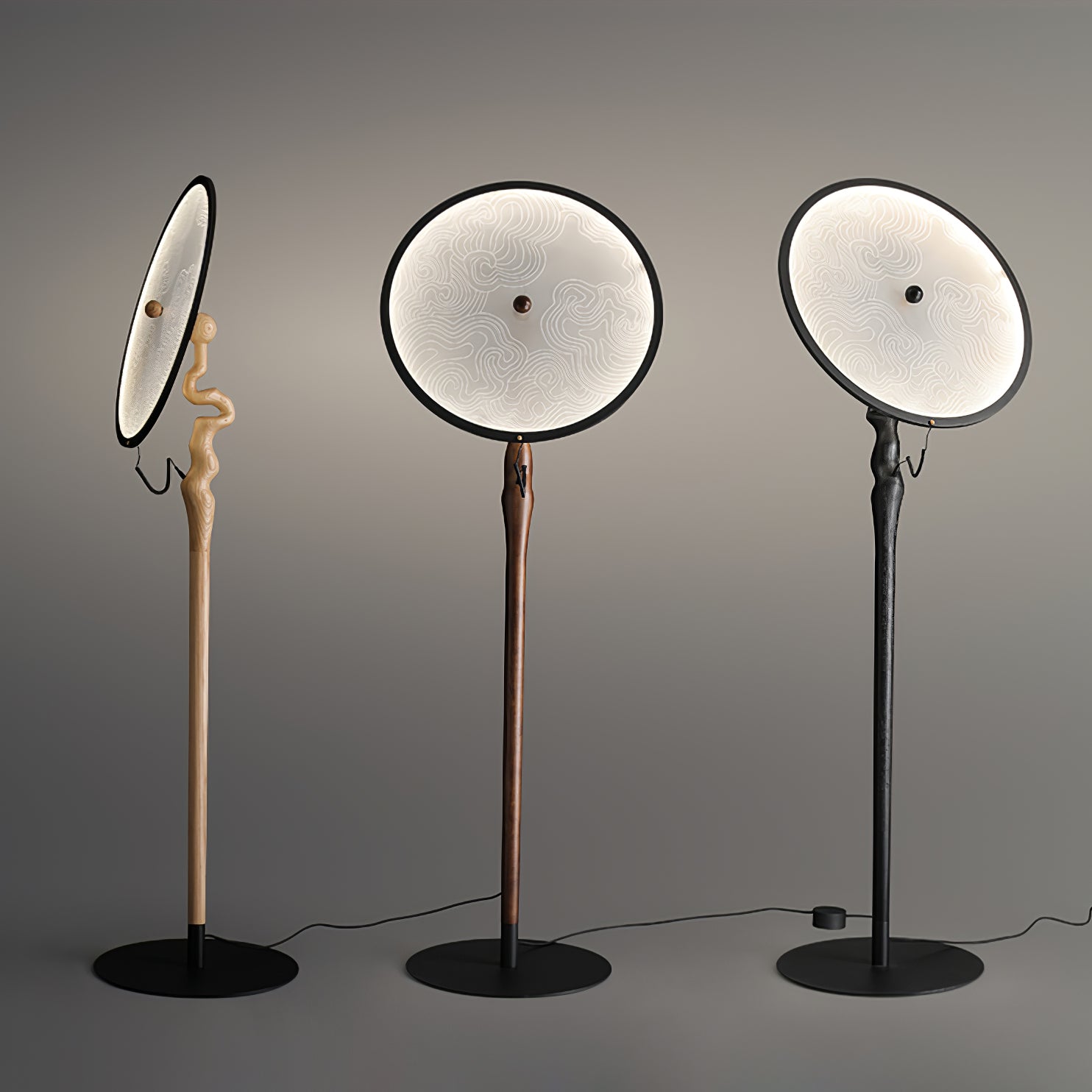 Evliriel Artistic Wood Floor Lamp - Blowlighting