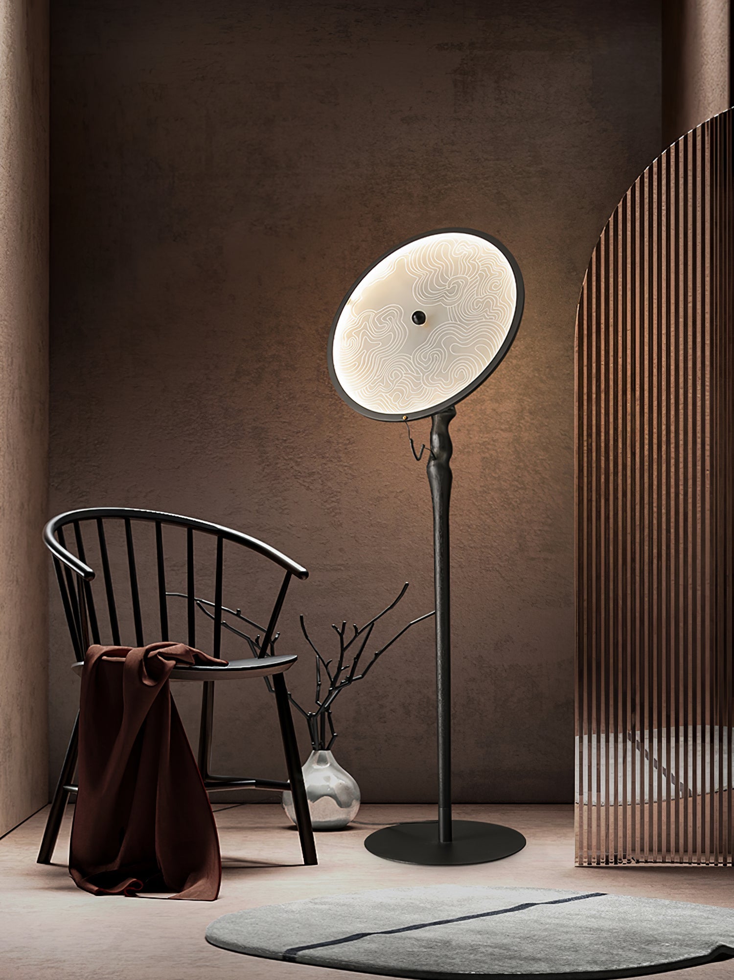 Evliriel Artistic Wood Floor Lamp - Blowlighting
