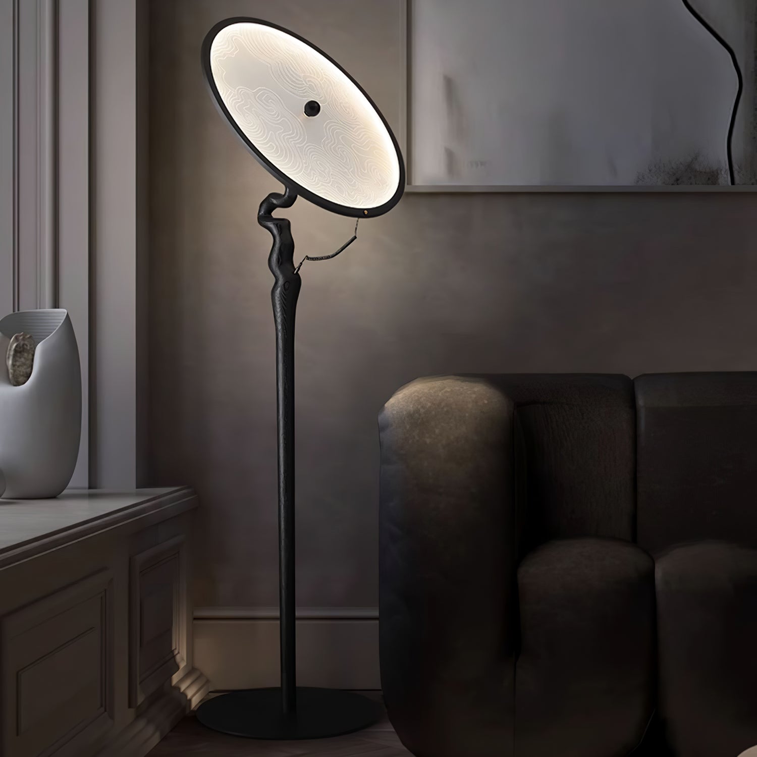 Evliriel Artistic Wood Floor Lamp - Blowlighting