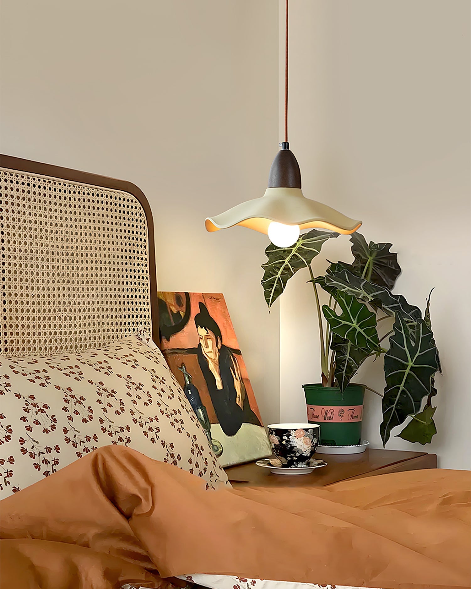 Radha Minimalist Cement Pendant Light