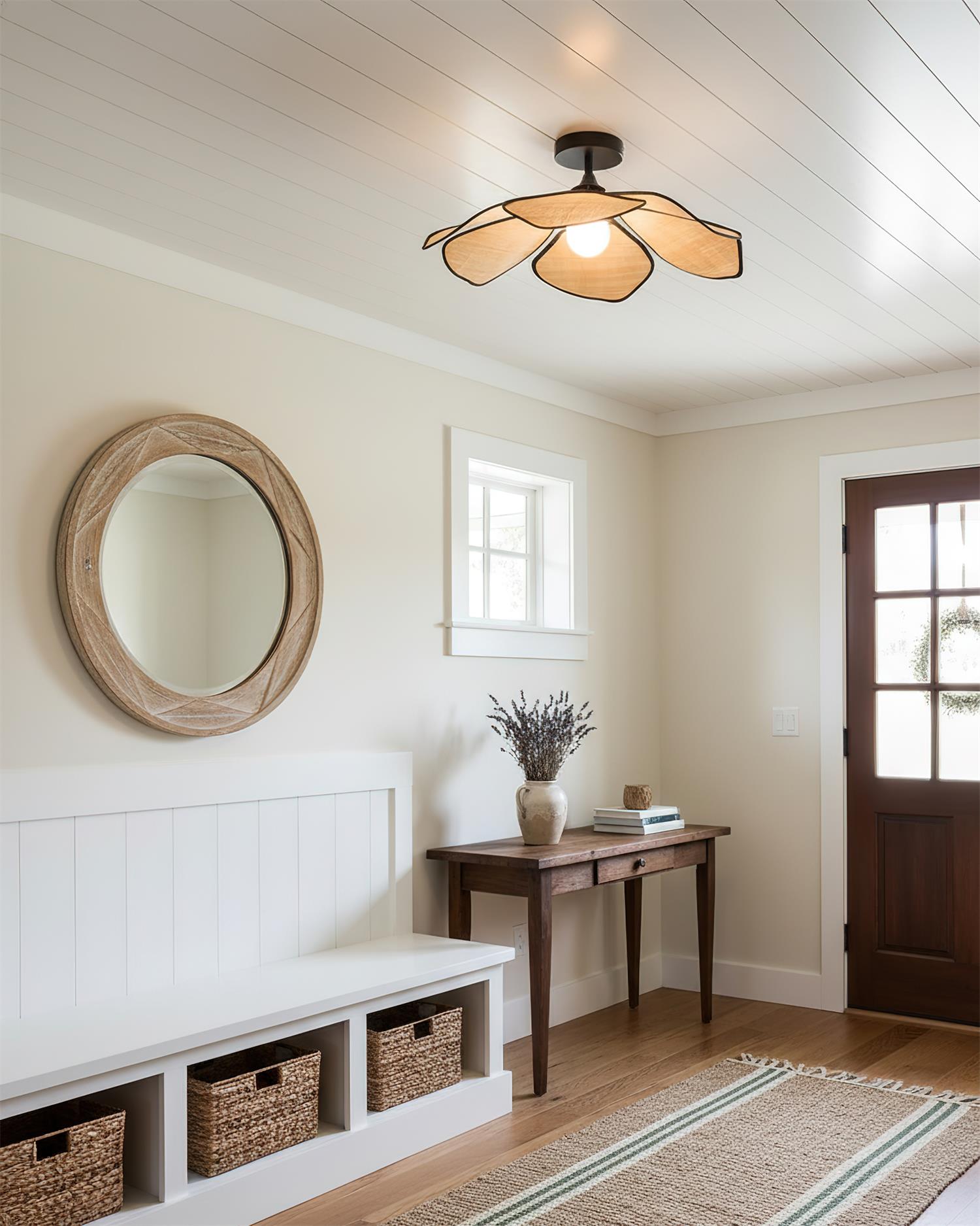 Petalaire Raffia Petal Ceiling Lamp
