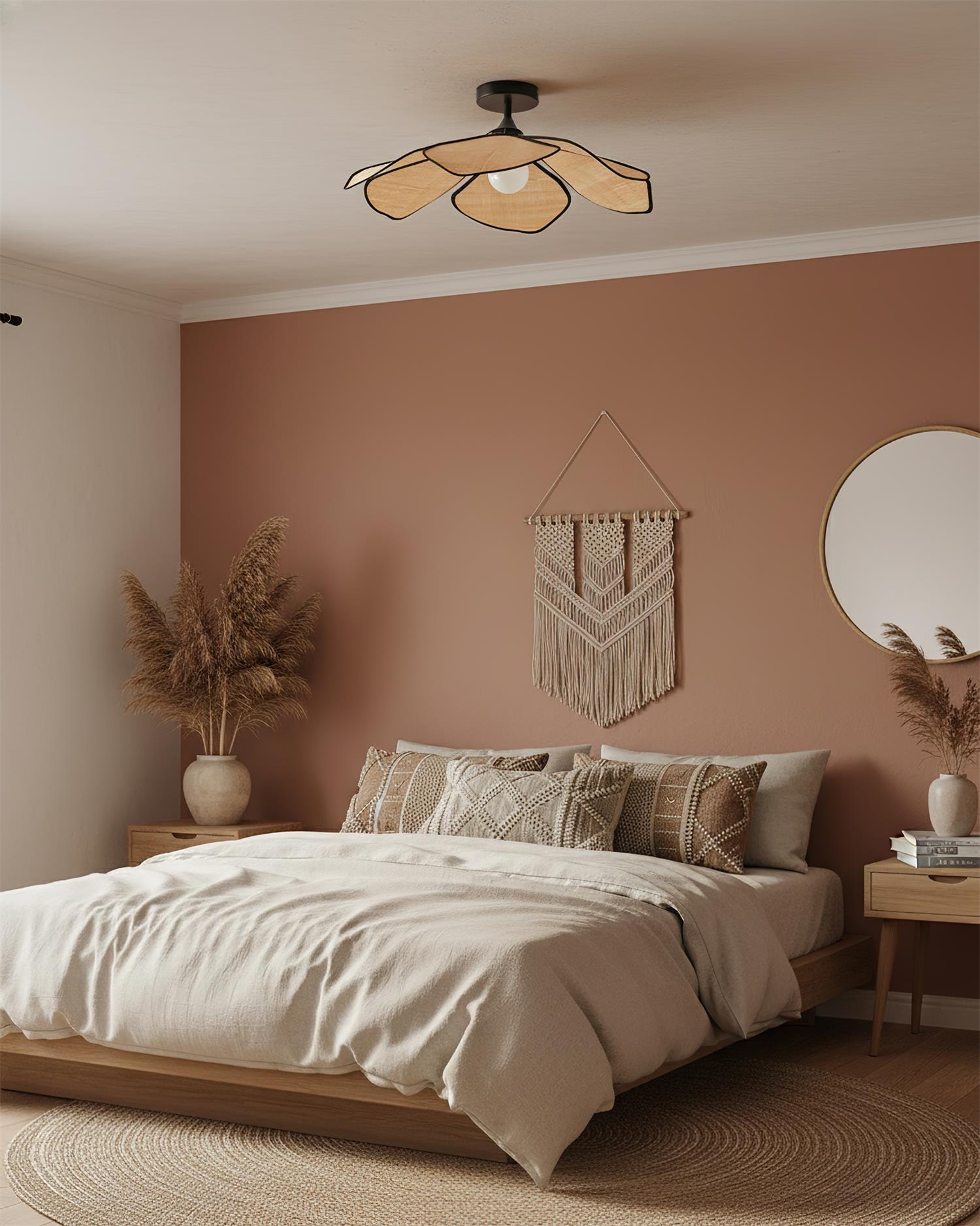 Petalaire Raffia Petal Ceiling Lamp