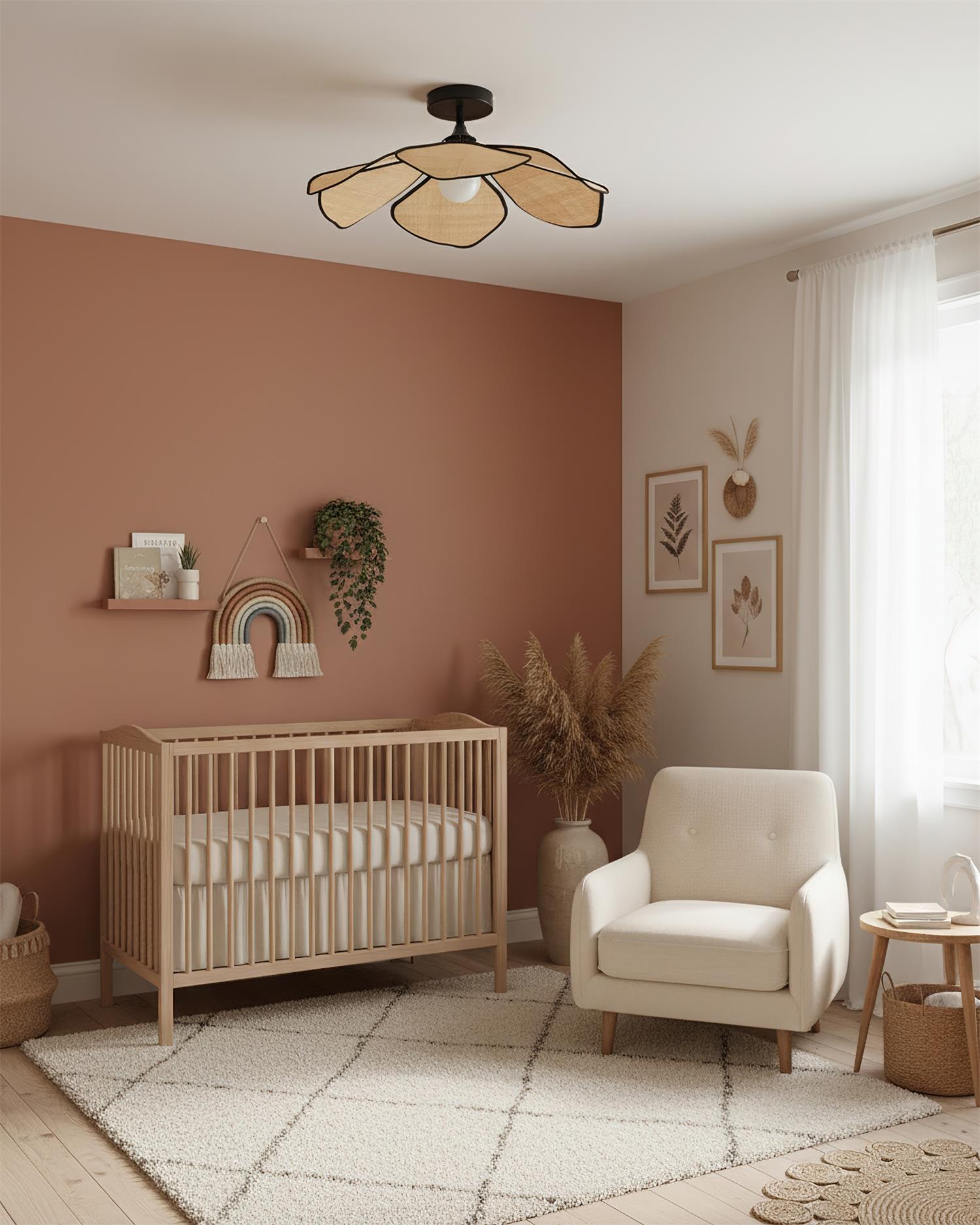 Petalaire Raffia Petal Ceiling Lamp