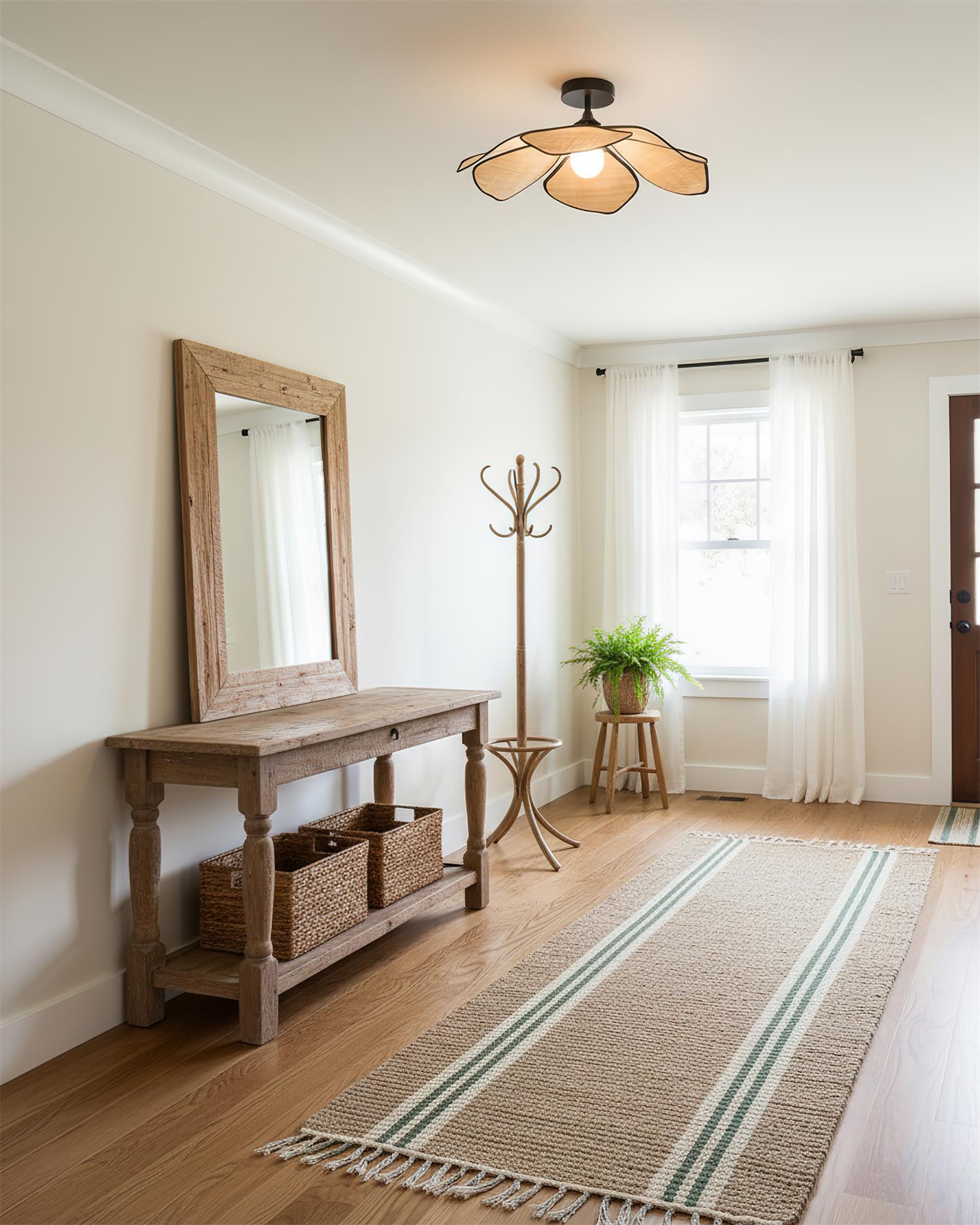 Petalaire Raffia Petal Ceiling Lamp