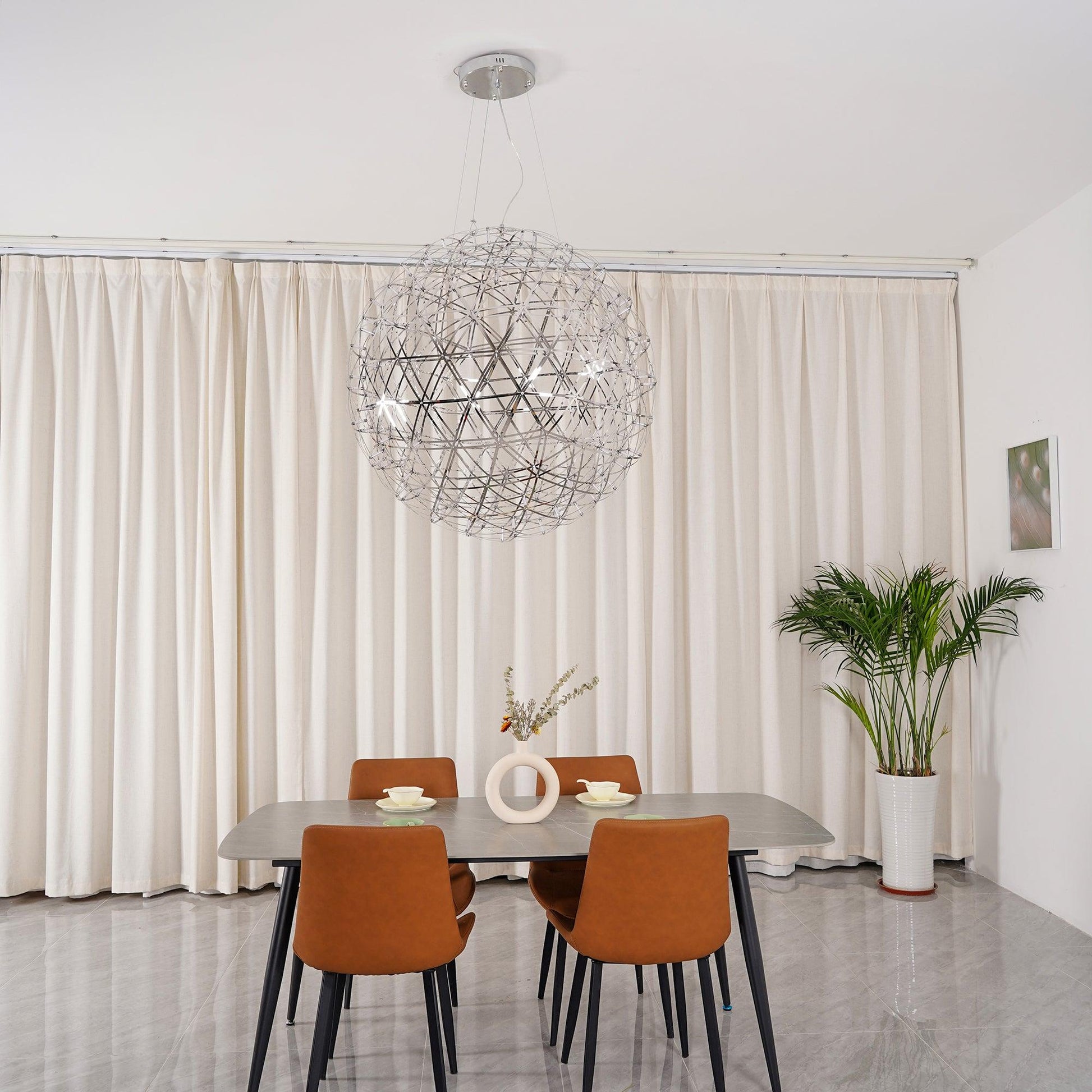 Silver Spark Ball Pendant Light - Blowlighting