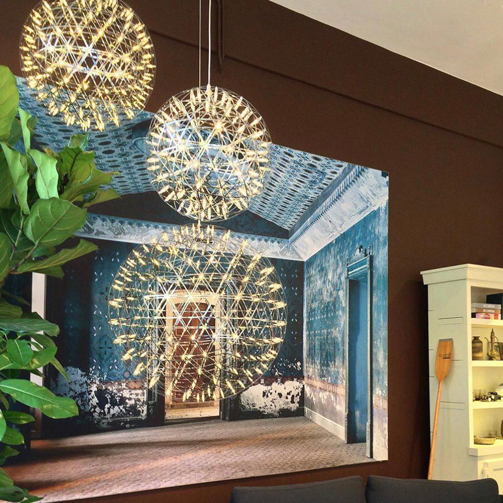 Silver Spark Ball Pendant Light - Blowlighting