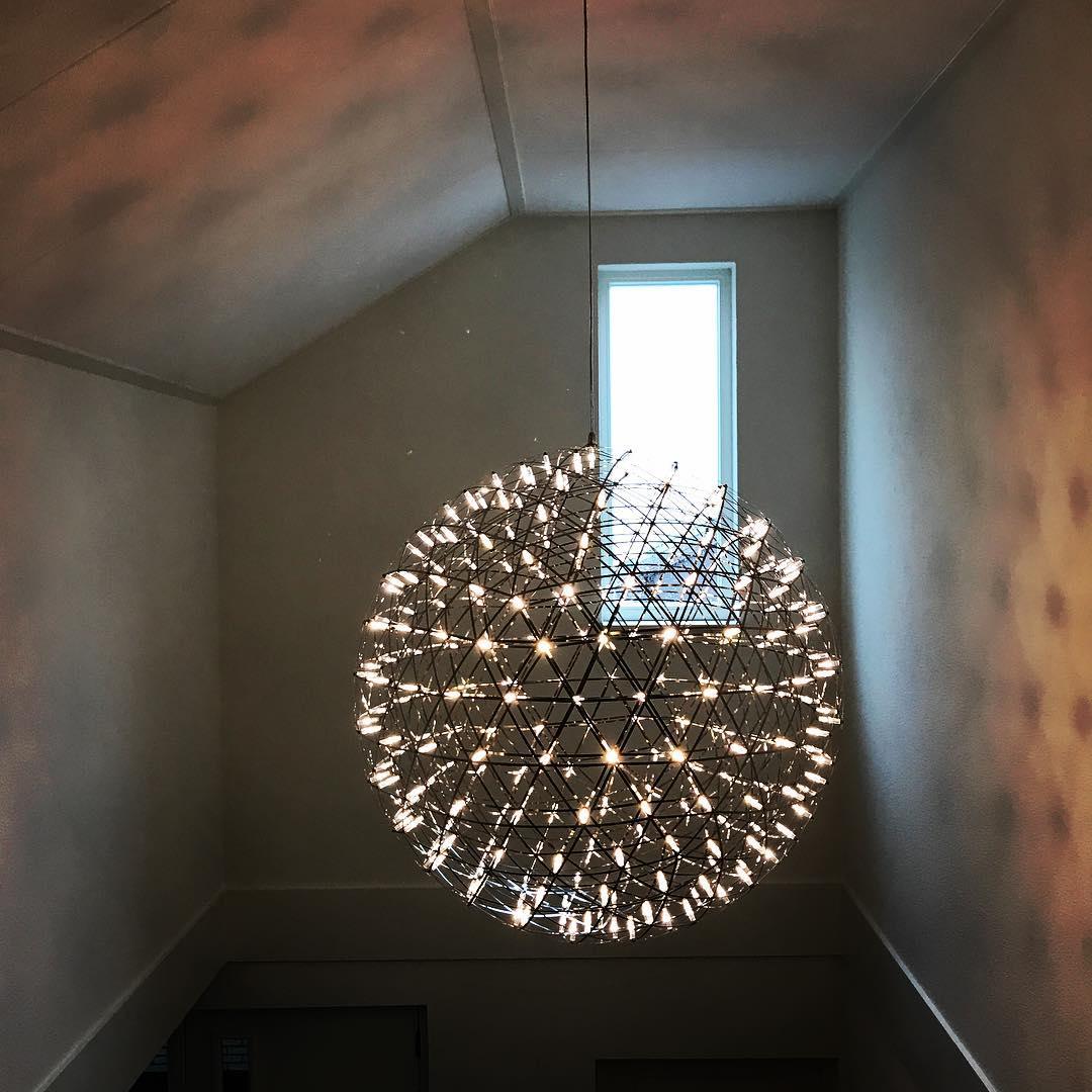 Silver Spark Ball Pendant Light - Blowlighting