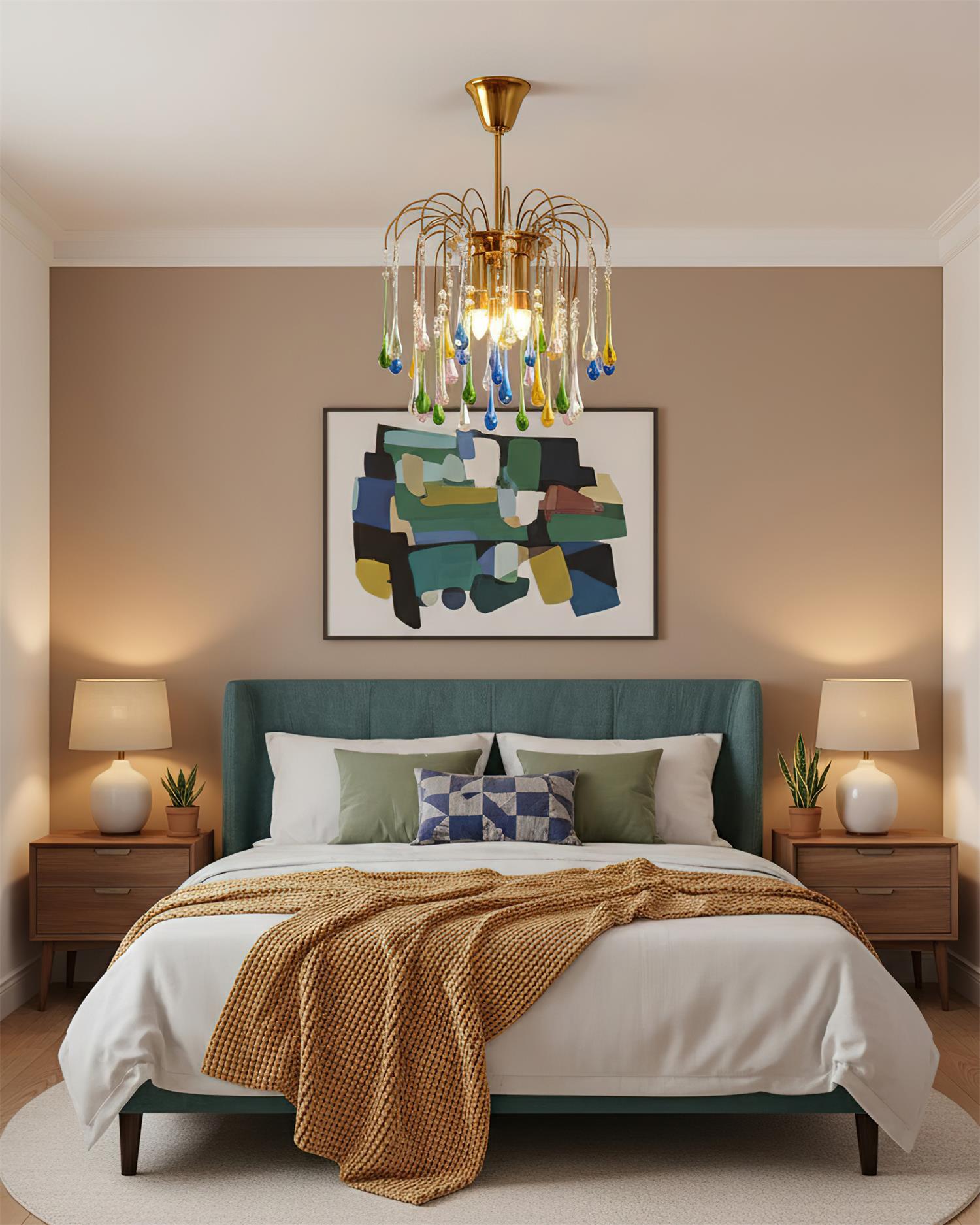 Rainlight Modern Metal Crystal Chandelier