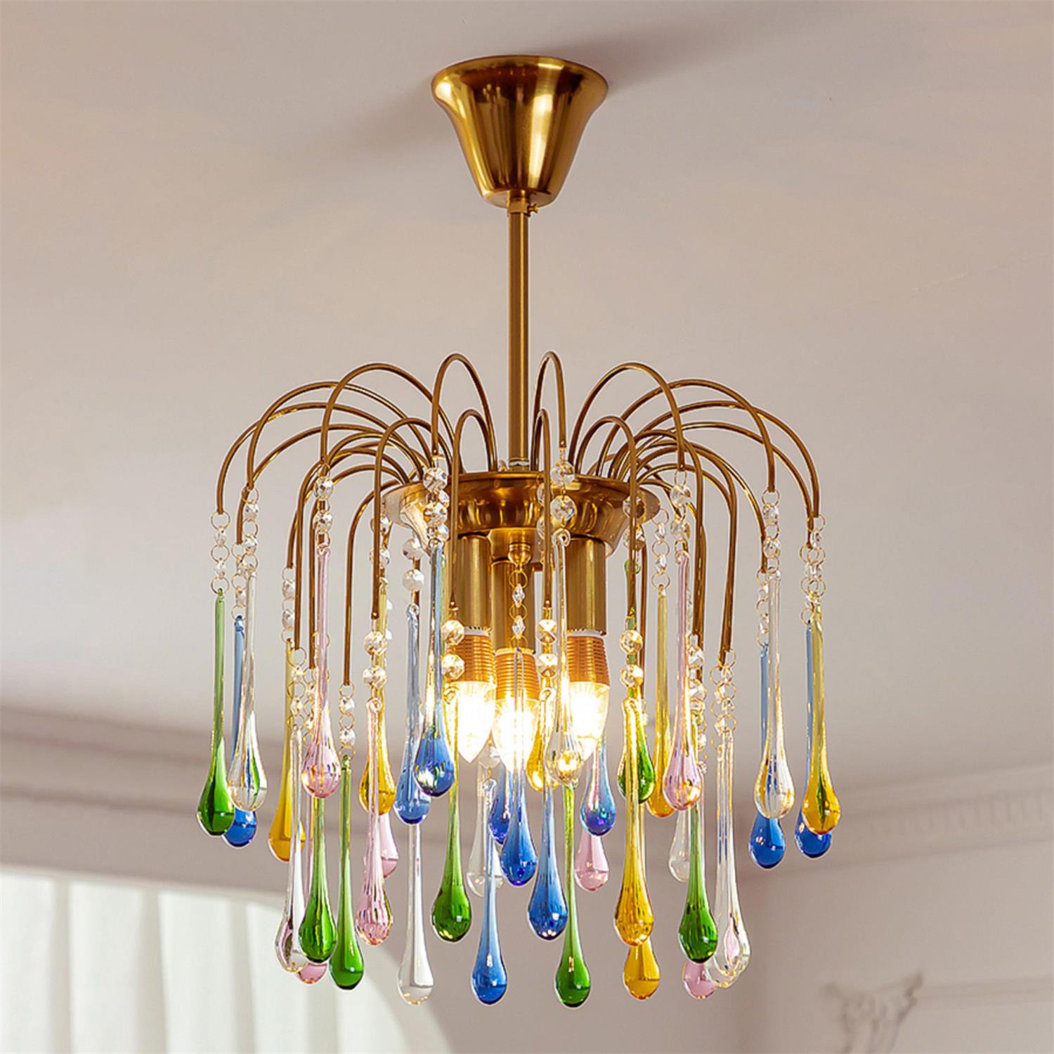 Rainlight Modern Metal Crystal Chandelier